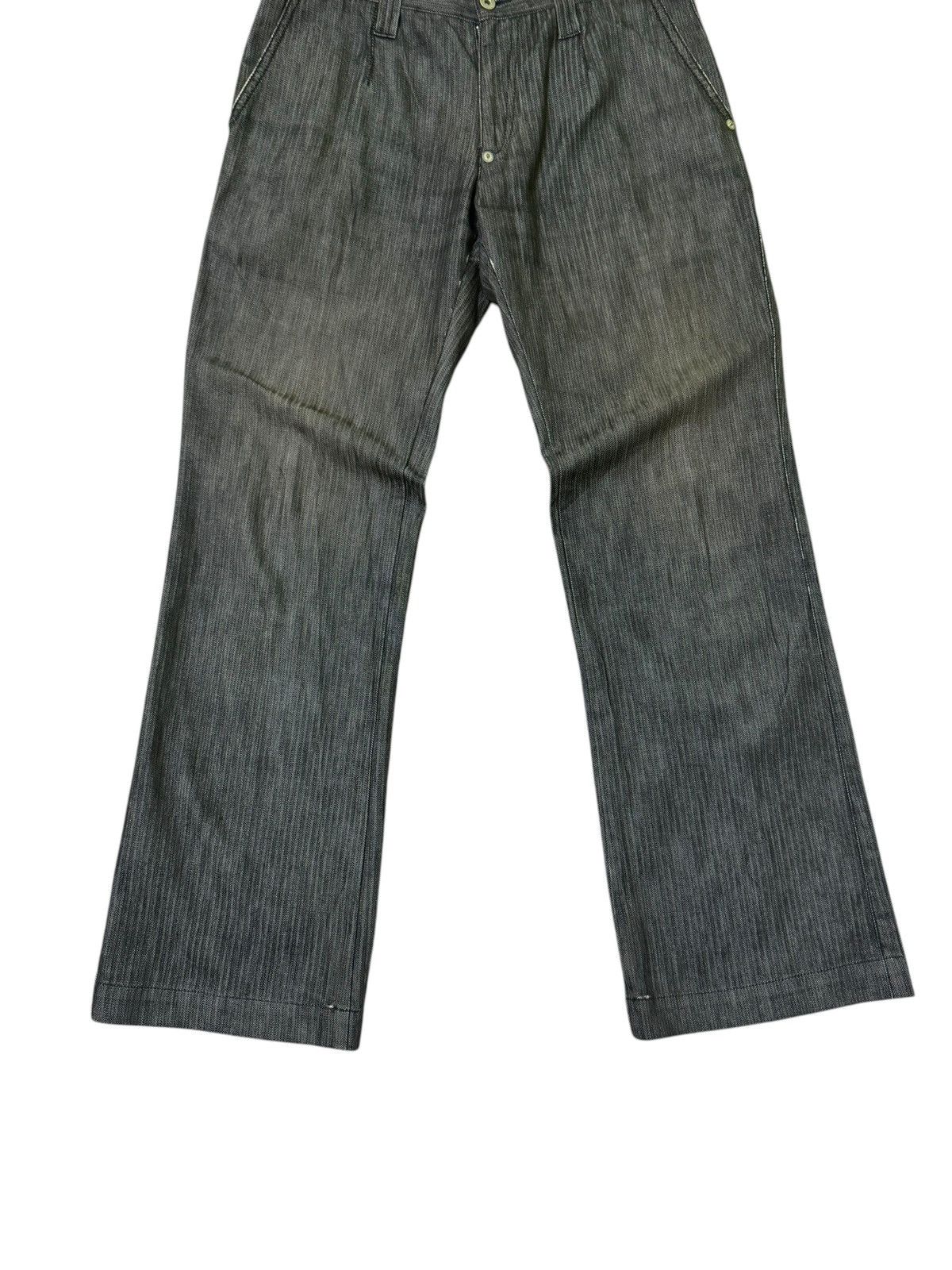 Hysteric Glamour × If Six Was Nine Flare Takiaq.com Asymmetrical Striped Buckle Pocket Pant Size US 33 - 6 Thumbnail