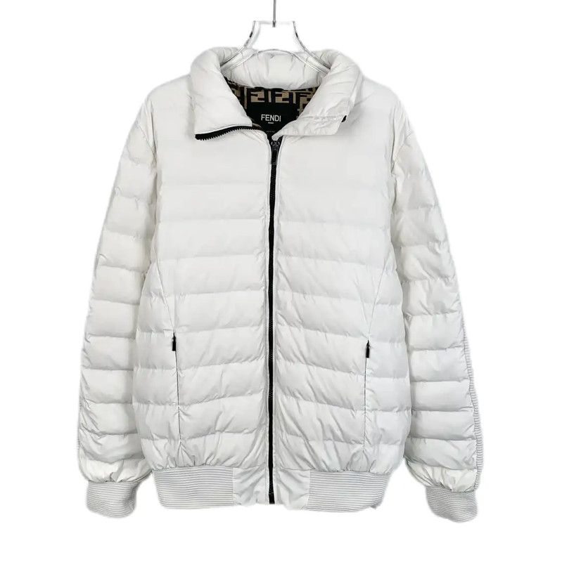 Fendi FENDI White Men's Puffer Jacket 0089 Size US S / EU 44-46 / 1 - 1 Thumbnail