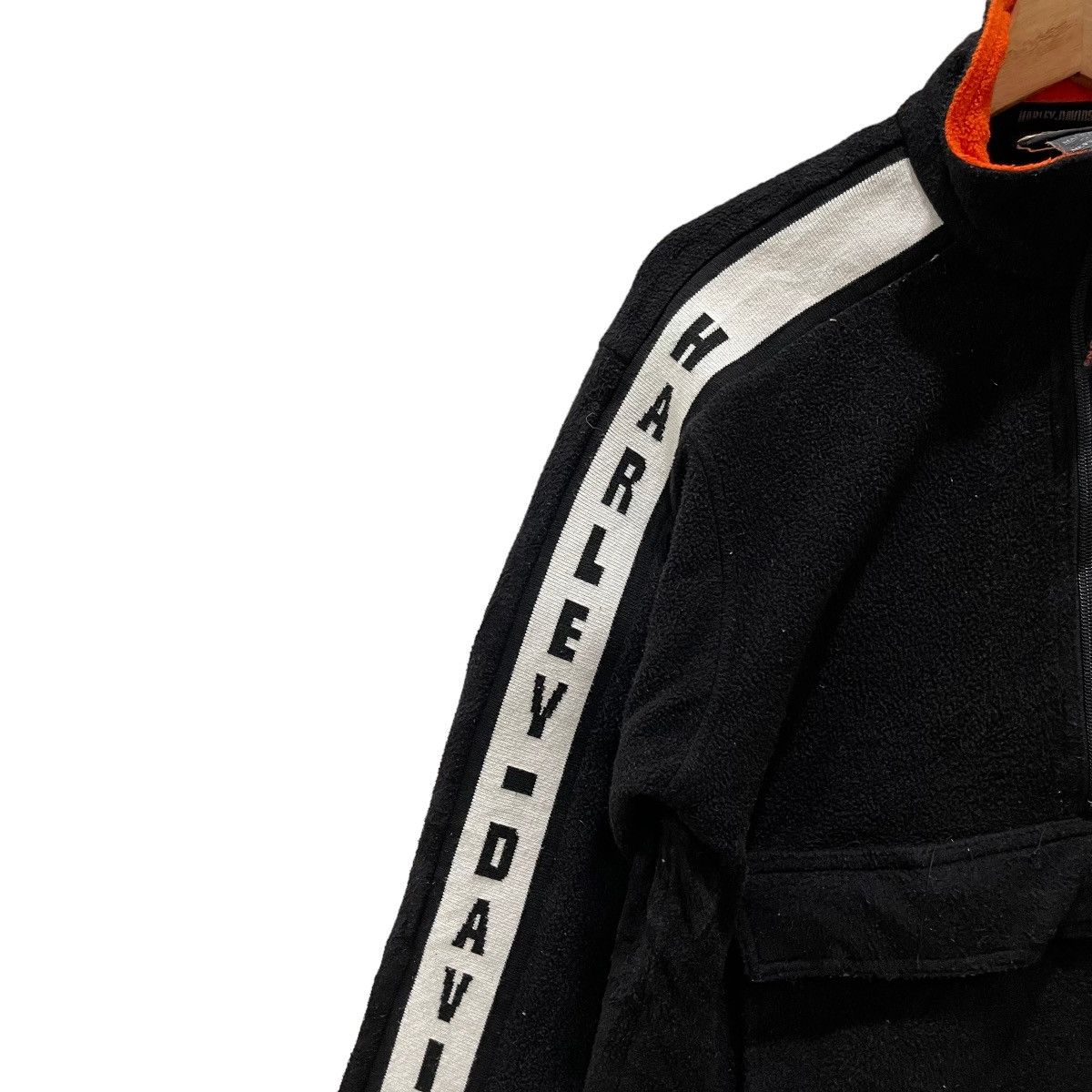 Harley Davidson × Vintage Vintage Harley Davidson Made in Usa Half Zipper Jacket Size US S / EU 44-46 / 1 - 4 Thumbnail