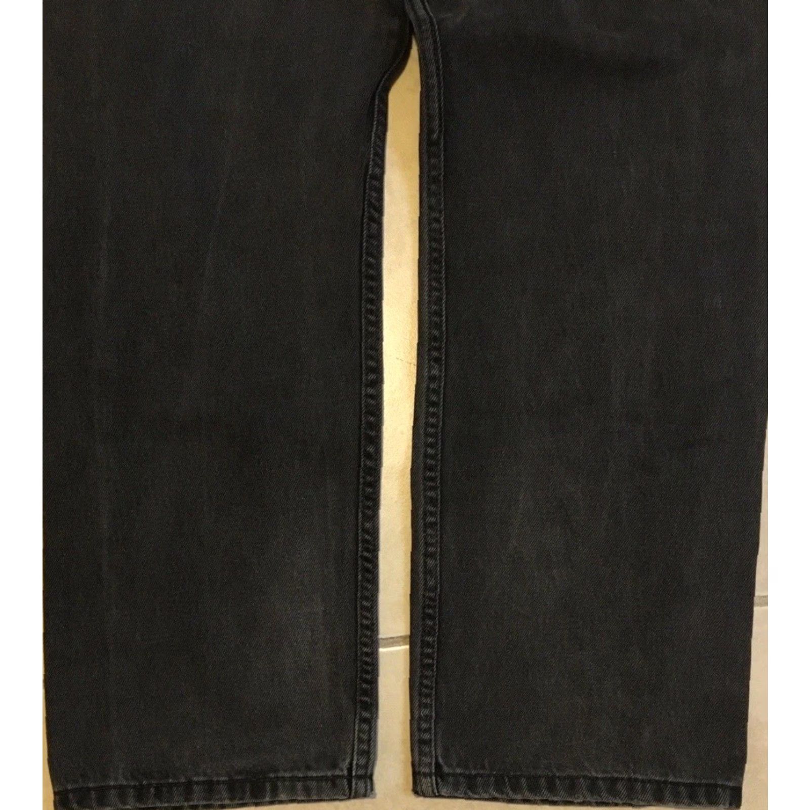 Levi's Levis 505 Jeans 31 Denim Regular Black Straight Distressed 80s 90s Grunge Punk Biker Western Levi's Men 28 Inseam Zipper Fly Tight Fit? Size US 31 - 4 Thumbnail