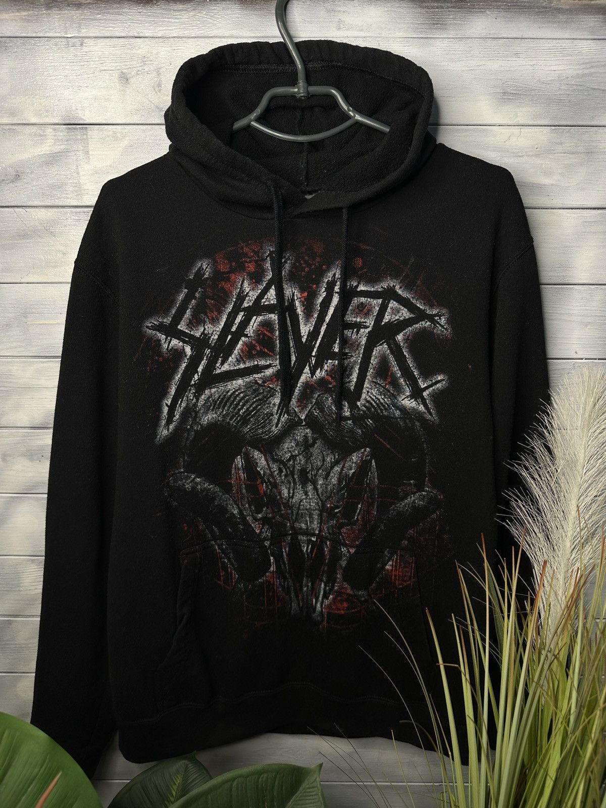 Band Tees Rare Vintage Hoodie Slayer two big logo Anarchy Size US L / EU 52-54 / 3 - 1 Thumbnail