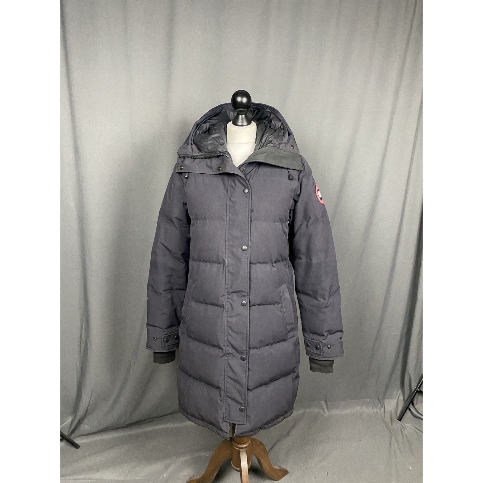 Canada Goose Canada Goose Auth Women's Black Down Insulated Parka Jacket Size L / US 10 / IT 46 - 1 Thumbnail