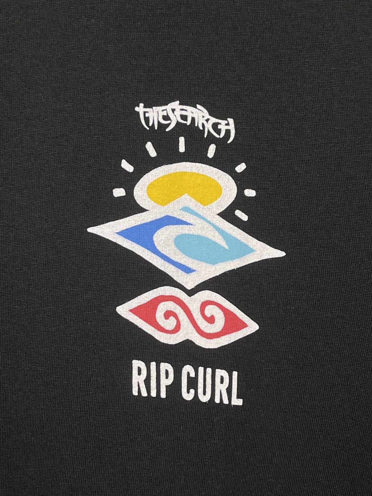 Rip Curl Rip Carl Y2K Standard Fit Surf Style Black T-Shirt Size S Size US S / EU 44-46 / 1 - 9 Thumbnail