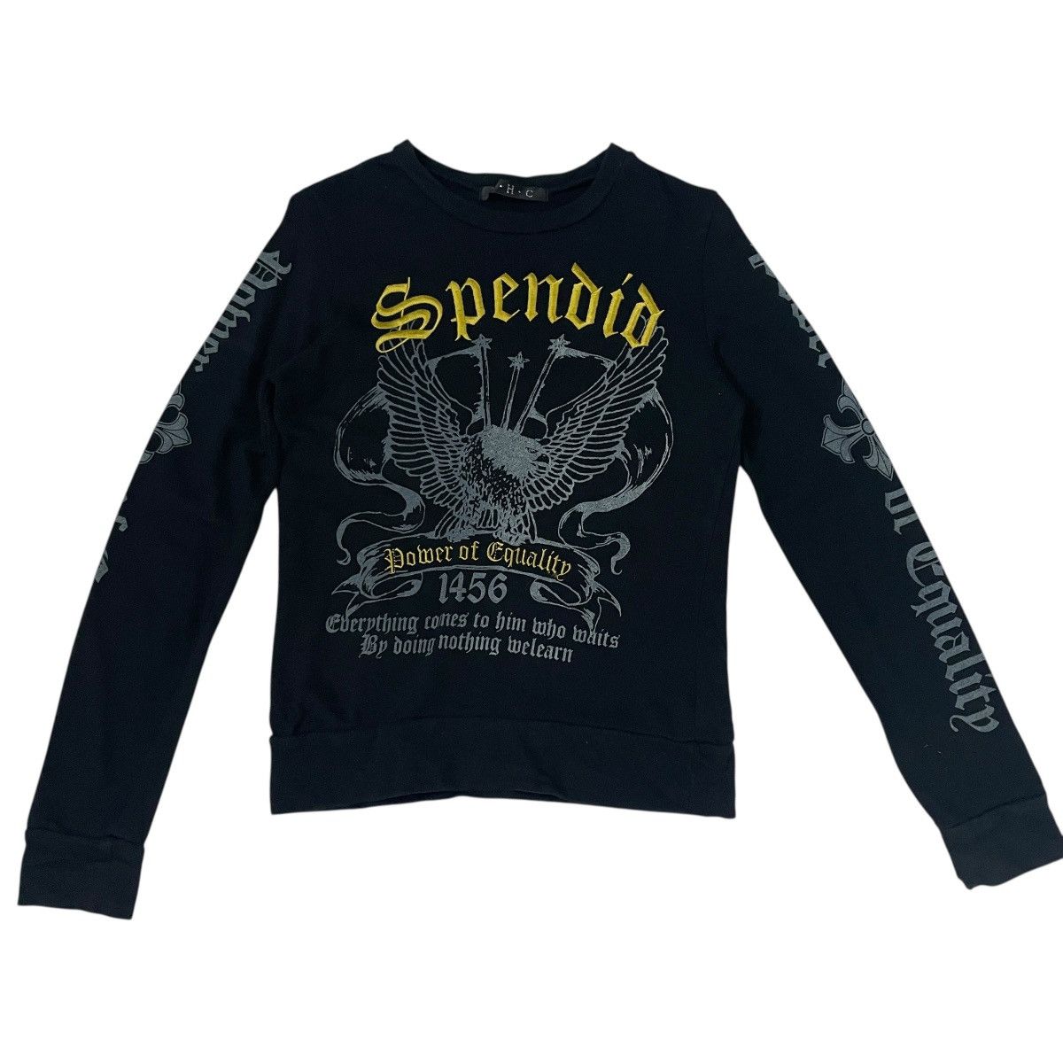Japanese Brand Vintage Japanese Designer Long Sleeve Tee Size S / US 4 / IT 40 - 1 Thumbnail