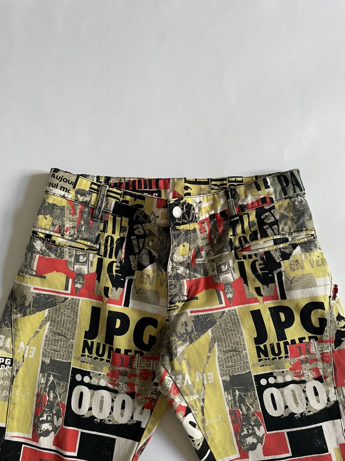 Jean Paul Gaultier Jean Paul Gaultier SS00 Anarchy Print Pants Size US 28 / EU 44 - 4 Thumbnail