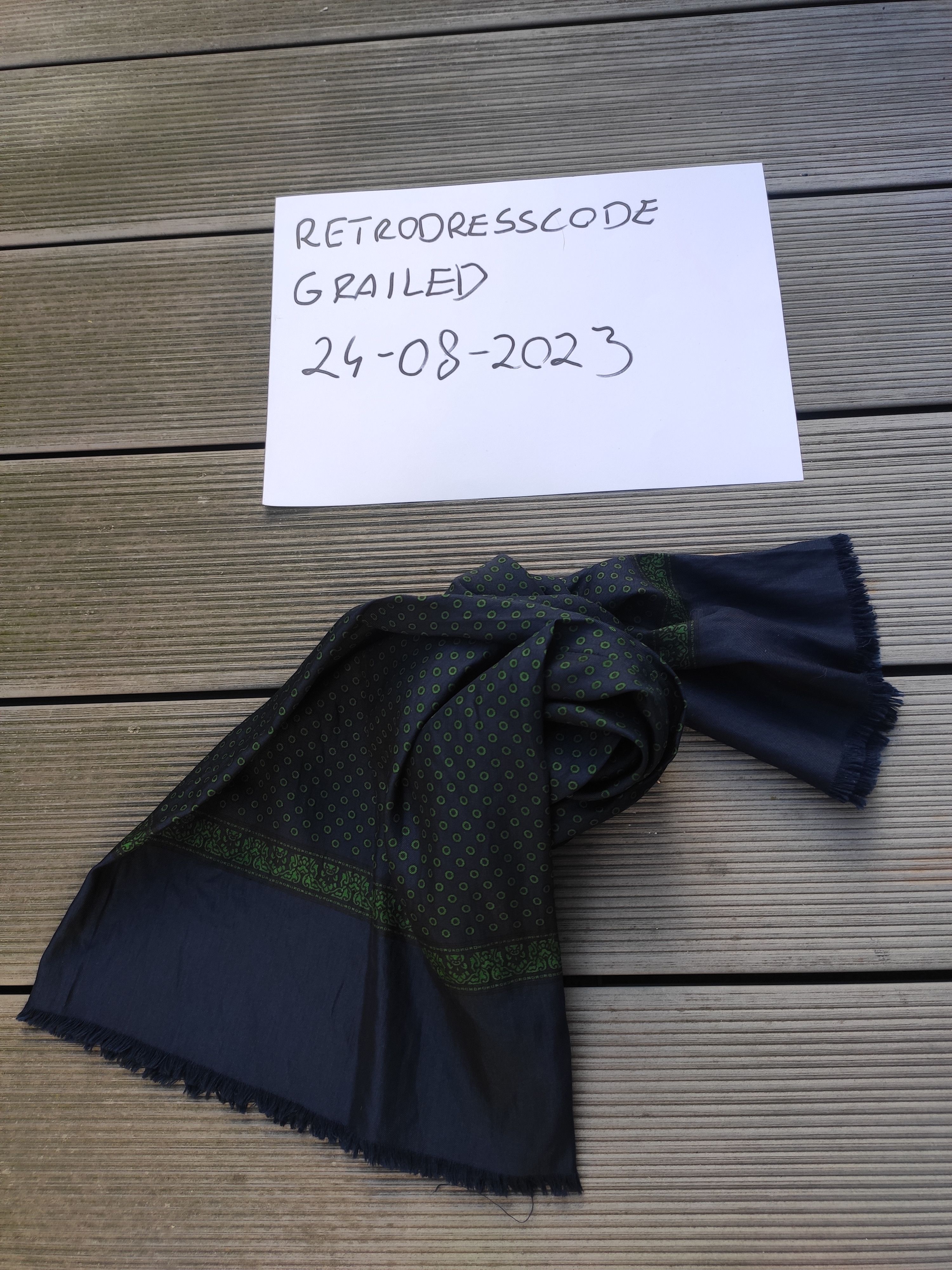SikSilk × Vintage Wool silk scarf Size ONE SIZE - 2 Thumbnail