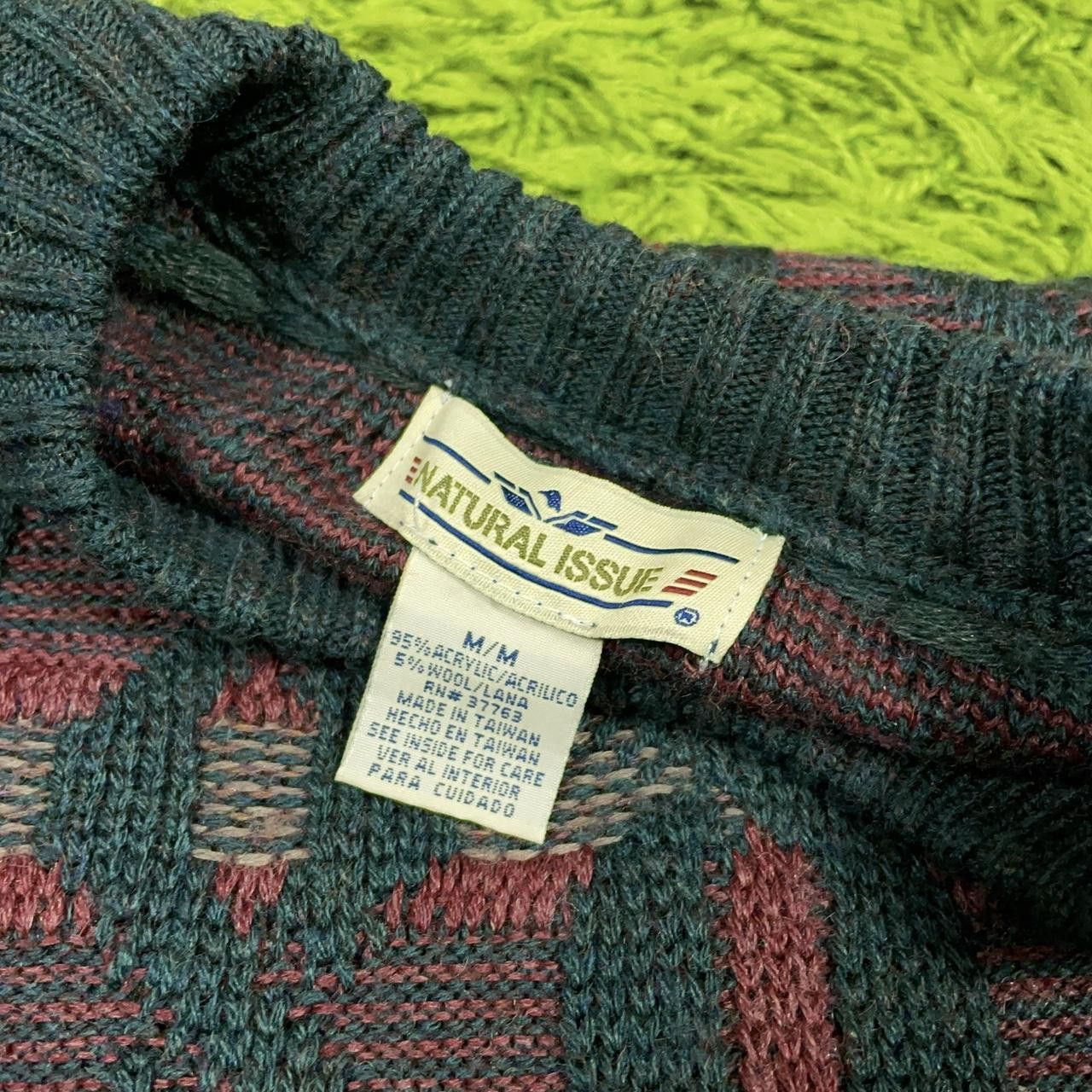 Vintage Vintage Grandpa Core Geometric Pattern Crewneck Sweater Size US M / EU 48-50 / 2 - 4 Thumbnail