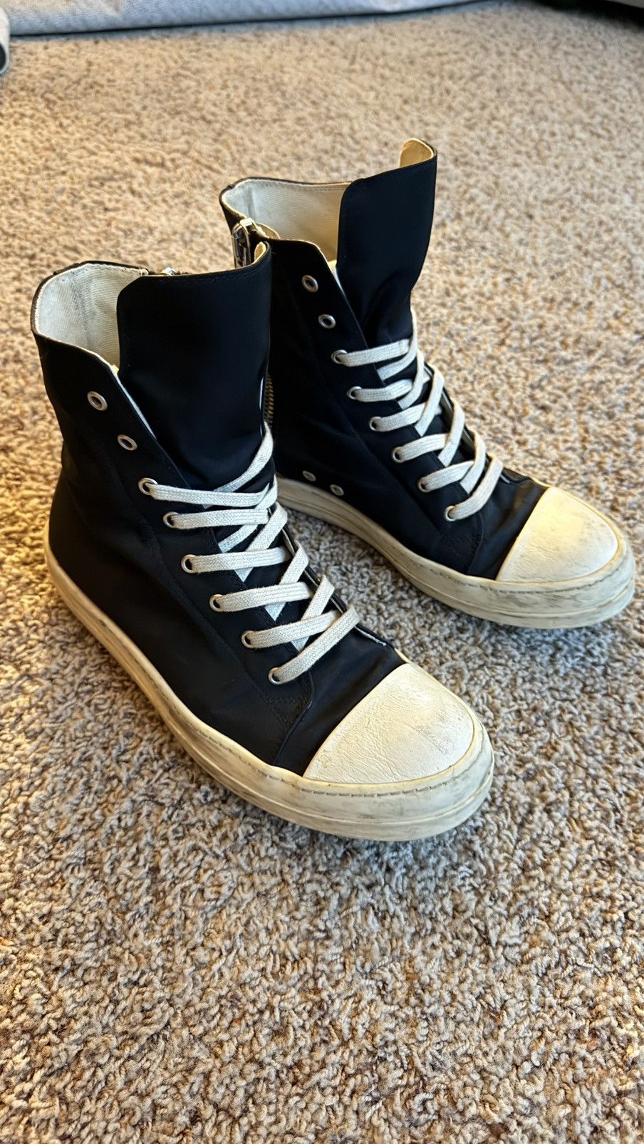 Rick Owens Rick Owen Ramones Hi-Top Sneakers Size US 9.5 / EU 42-43 - 1 Thumbnail