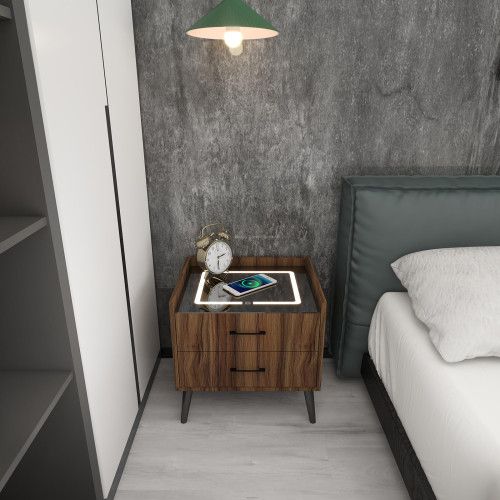 Designer × Homemade Smart Nightstand, End Table with Charging Station Wireless a Size US L / EU 52-54 / 3 - 6 Thumbnail