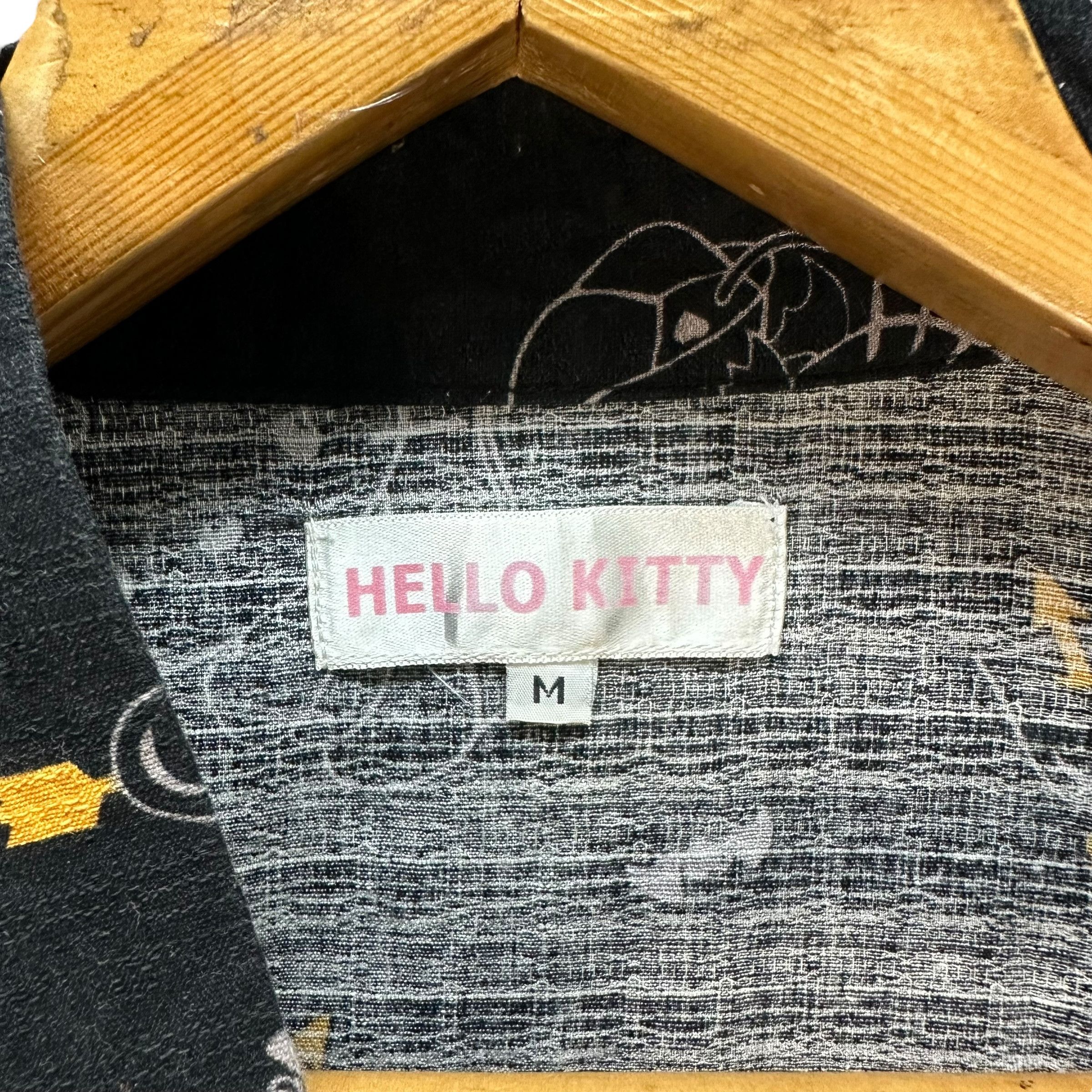 Japanese Brand HELLO KITTY BIG LOGO FULLPRINT BLACK KIMONO #8807-028 Size US M / EU 48-50 / 2 - 9 Thumbnail