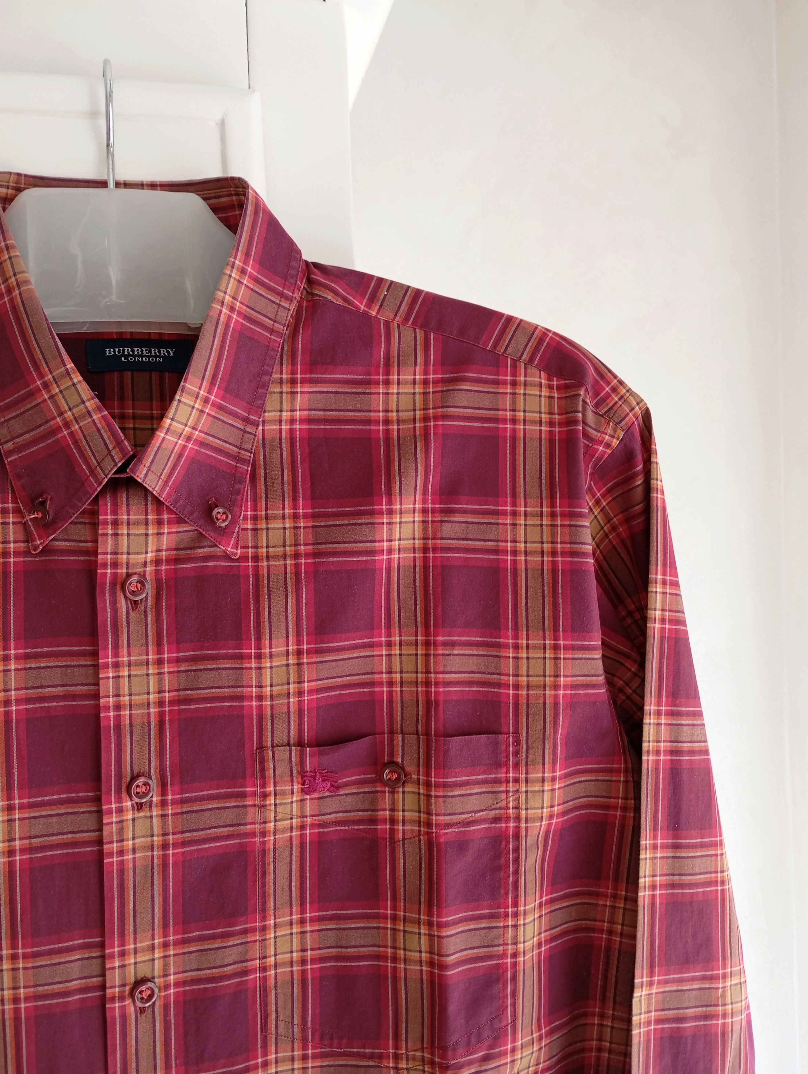 Burberry Vintage Burberry London Shirt Long Sleeve Size L Size US L / EU 52-54 / 3 - 3 Thumbnail