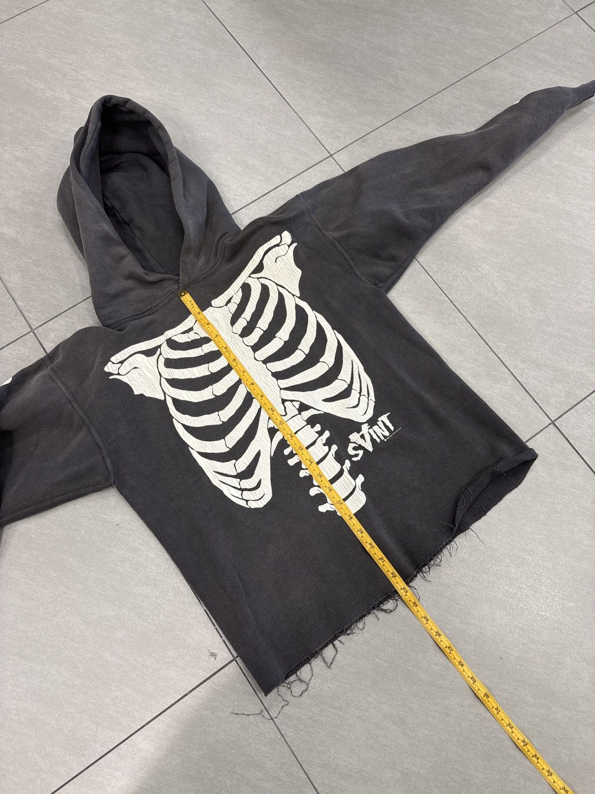 Saint Michael × Vlone Saint Michael x Vlone Bones Hoodie | Grailed