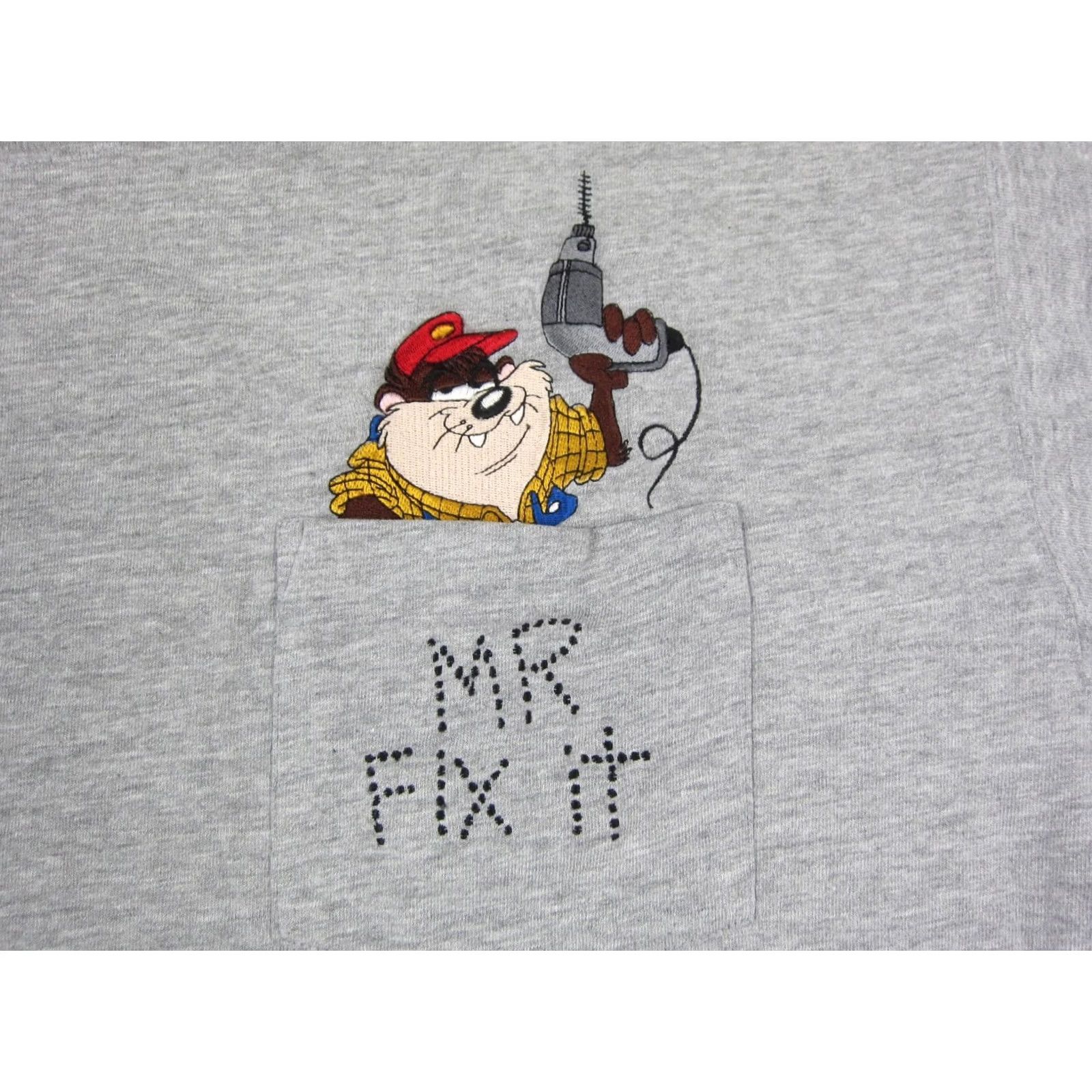 Vintage VINTAGE Looney Tunes Shirt Mens Extra Large XL Gray Tazmania Devil Taz 90s Classic Size US XL / EU 56 / 4 - 3 Thumbnail
