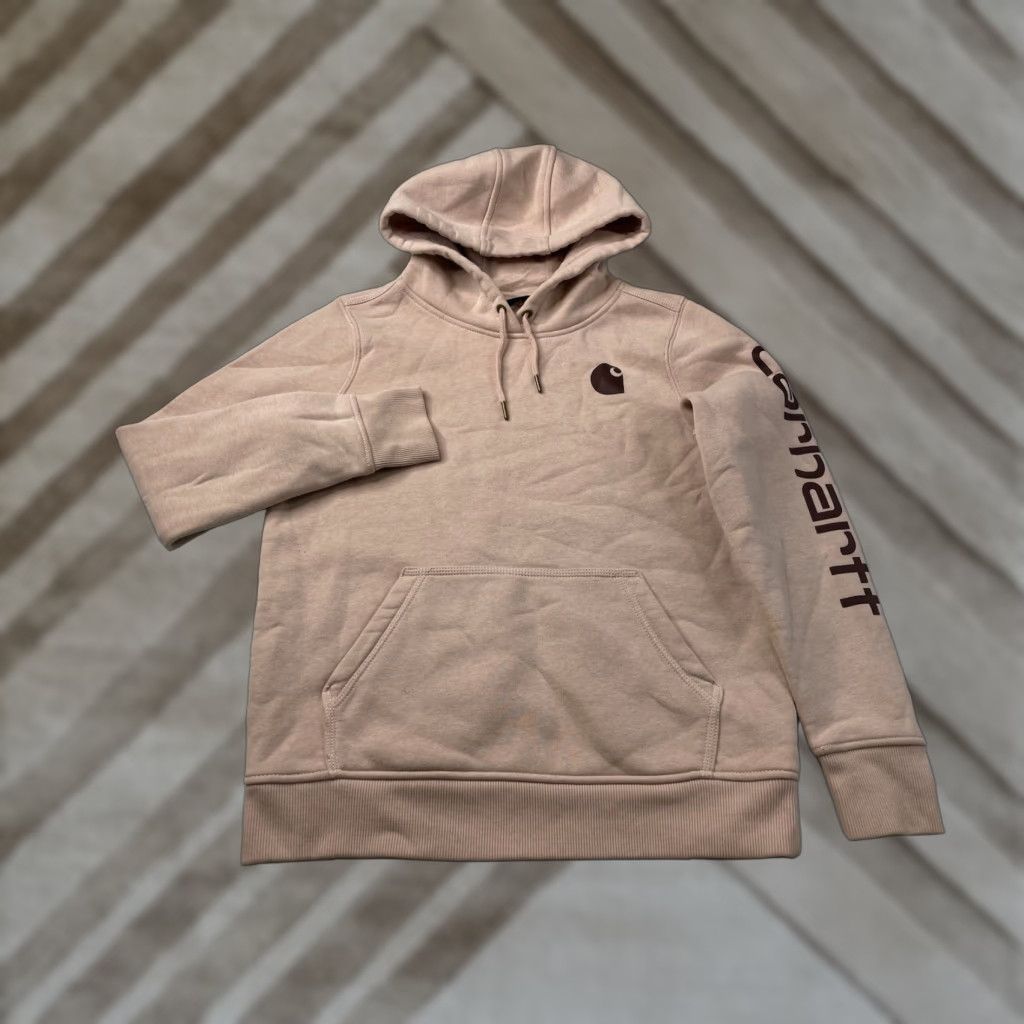 Carhartt Carhartt Hoodie Pink Women’s Small Relaxed Fit Pullover Sweatshirt 102791 Size S Size S / US 4 / IT 40 - 1 Thumbnail