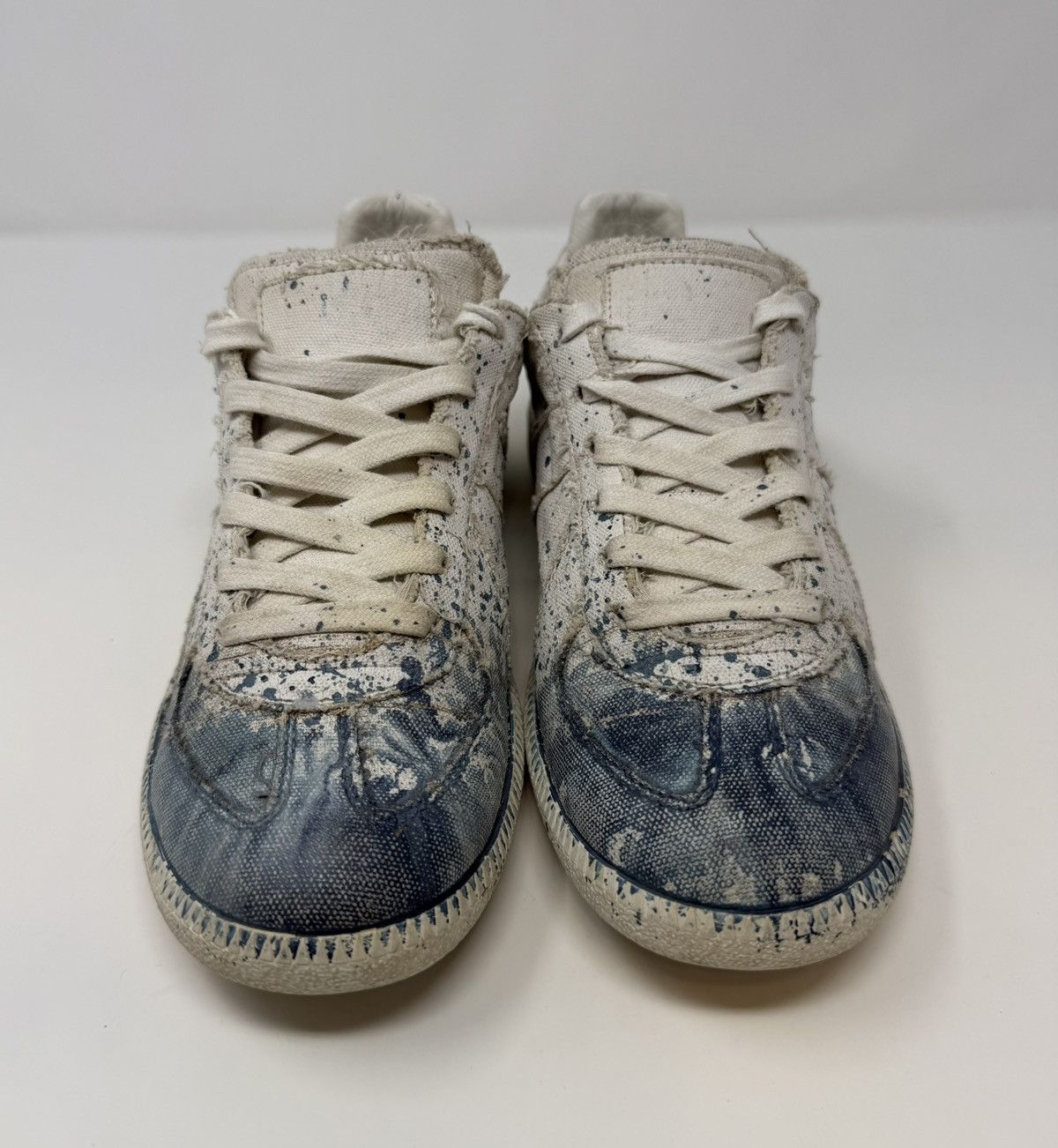 Maison Margiela Maison Margiela Replica Paint Splatter GAT Sneaker White Size US 7 / EU 40 - 2 Thumbnail