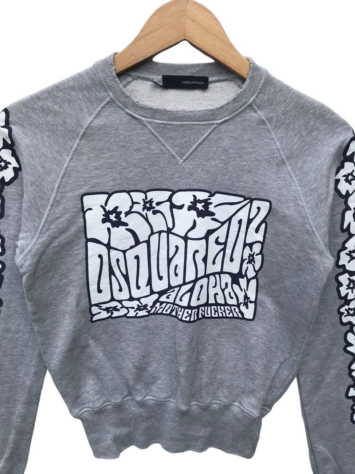 Dsquared2 Dsquared2 Women Distressed Aloha Sweatshirt Size S / US 4 / IT 40 - 3 Thumbnail