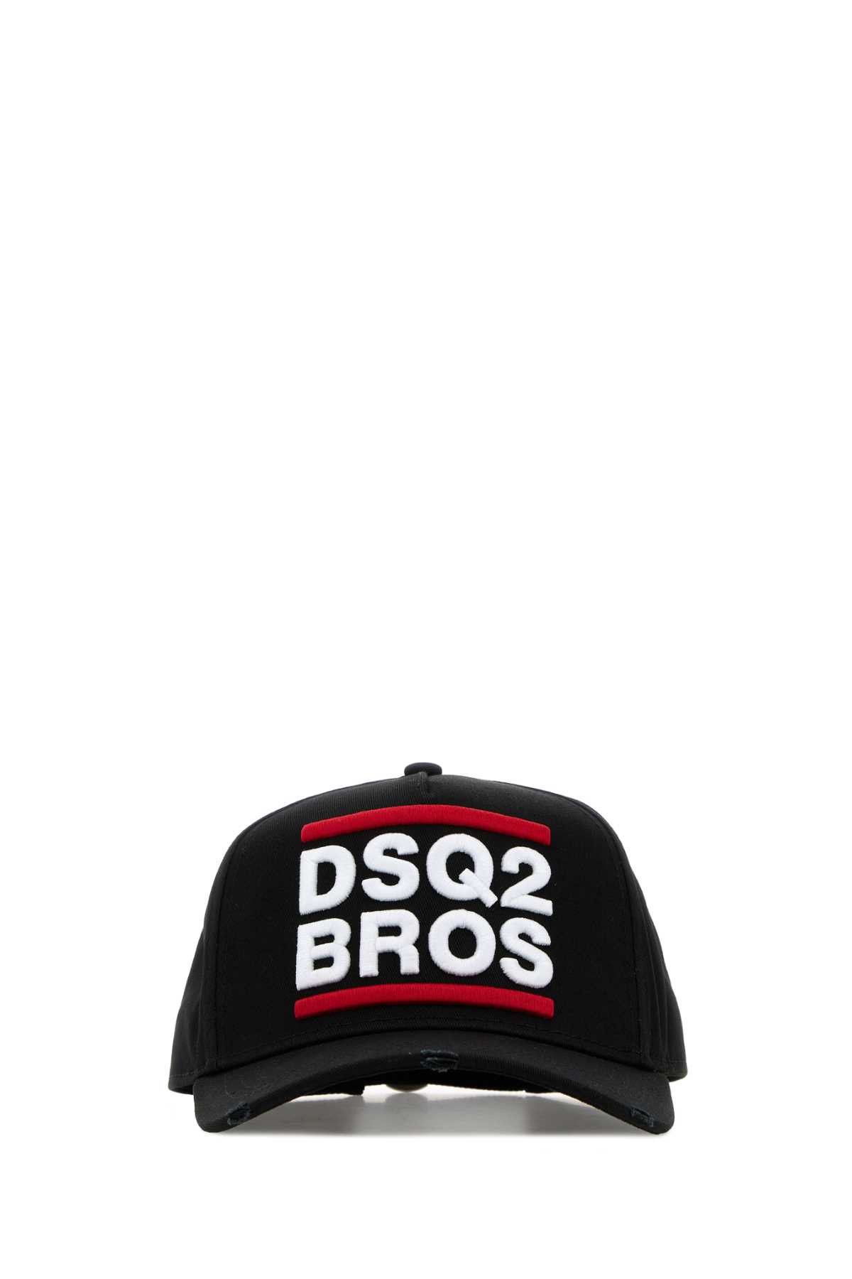 Dsquared2 Black Cotton Baseball Cap Size ONE SIZE - 1 Thumbnail