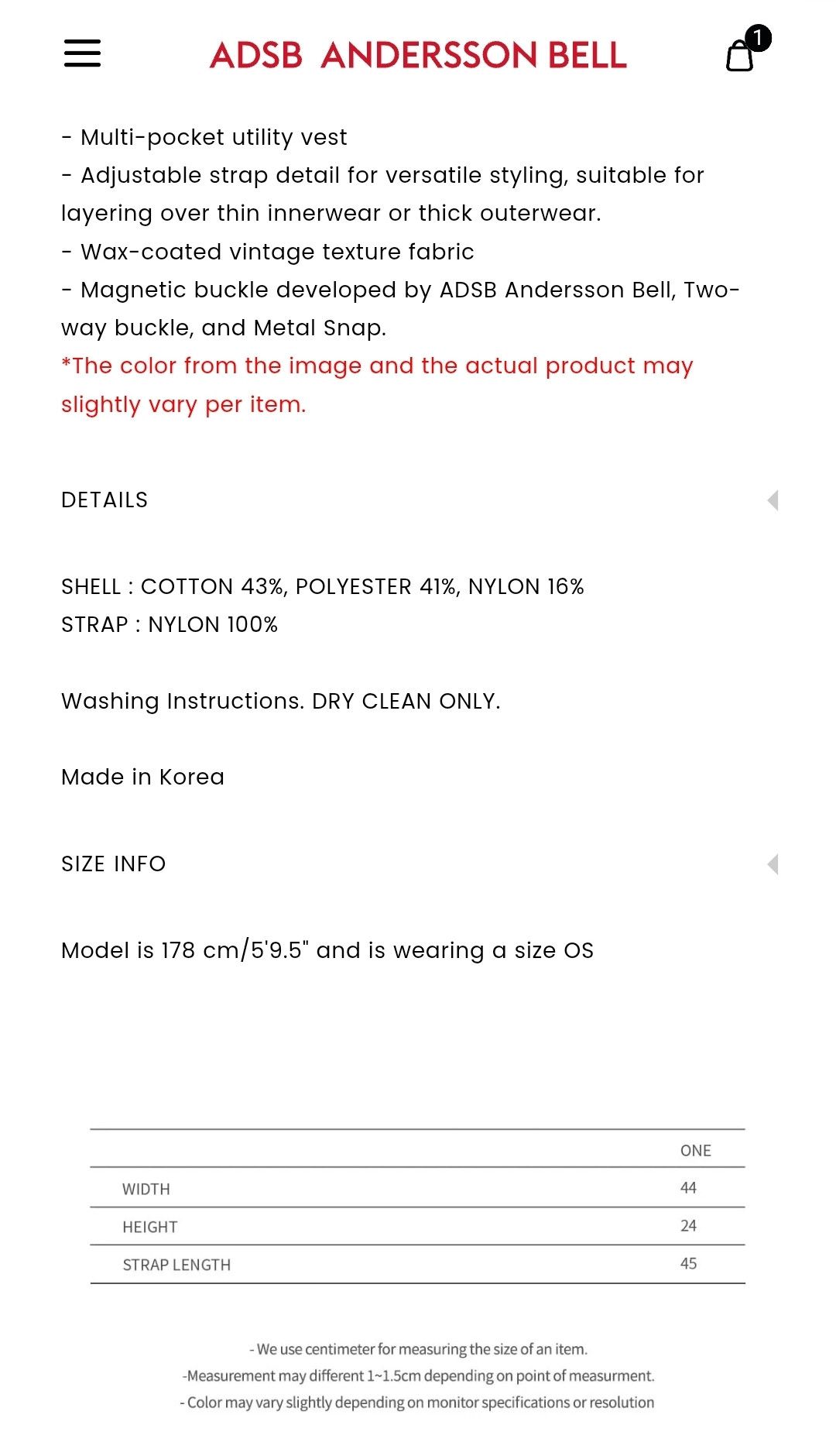 Andersson Bell Andersson Bell - NIKA WAXED UTILITY POCKET VEST Size ONE SIZE - 13 Thumbnail