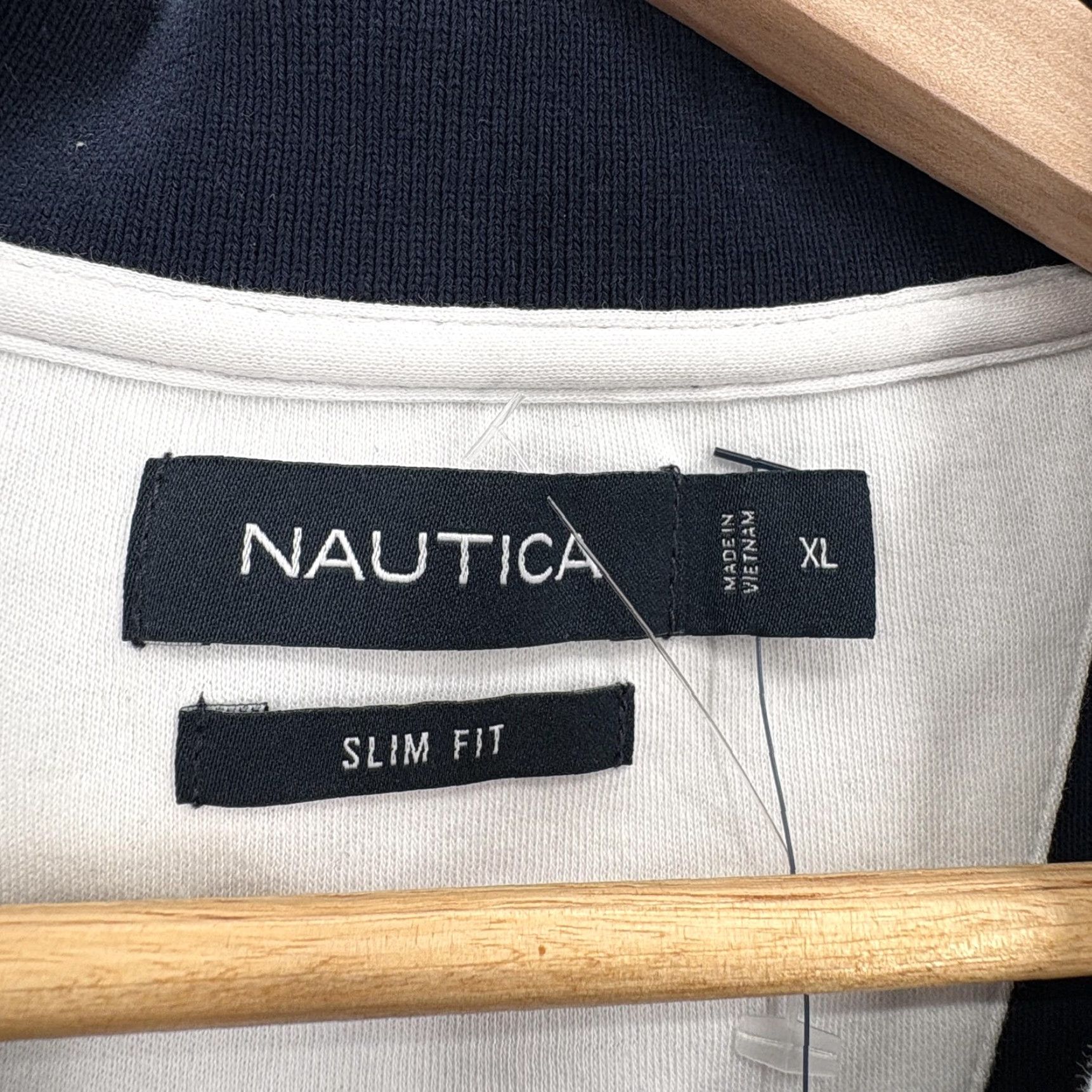 Nautica Nautica Polo Shirt Mens XL Navy Slim Fit 100% Cotton Short Sleeve Logo Casual Size US XL / EU 56 / 4 - 3 Thumbnail
