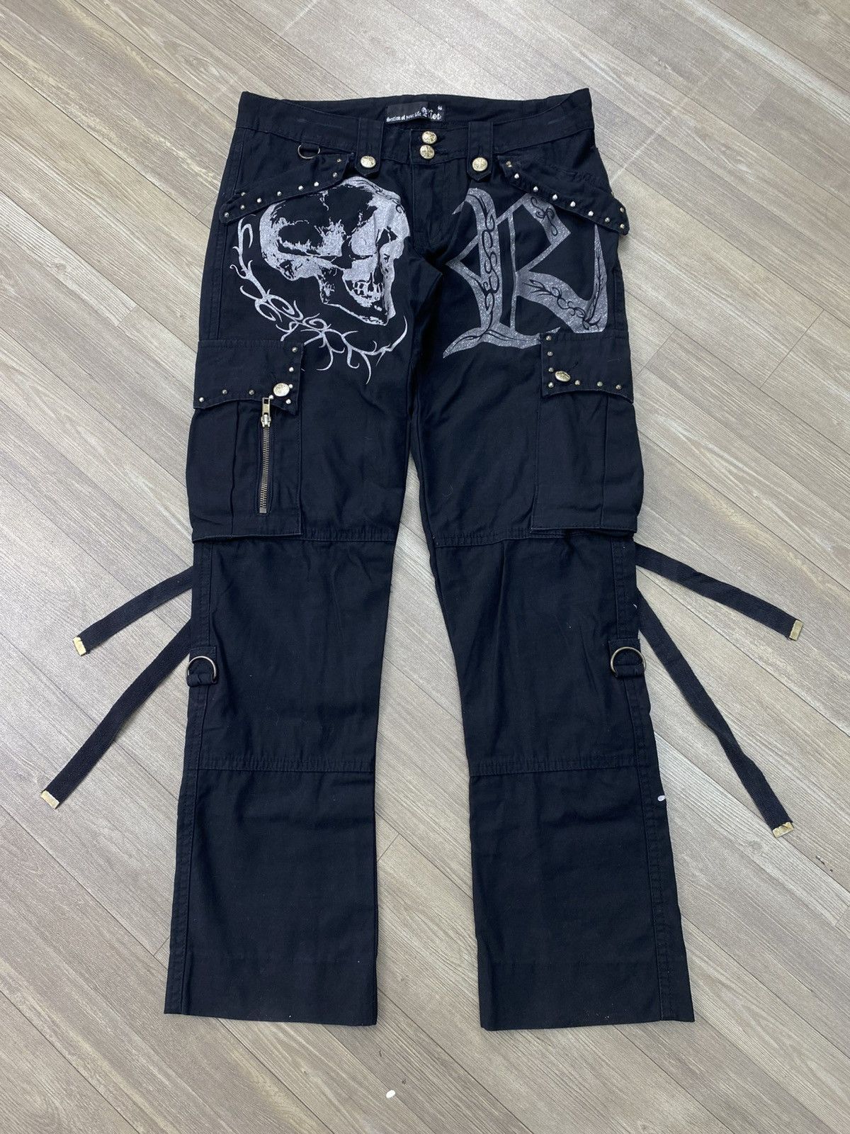 Hysteric Glamour 2000s Skulls Riot Ifsixwasnine Lgb Punk Bondage Cargo Pants Size US 30 / EU 46 - 1 Thumbnail