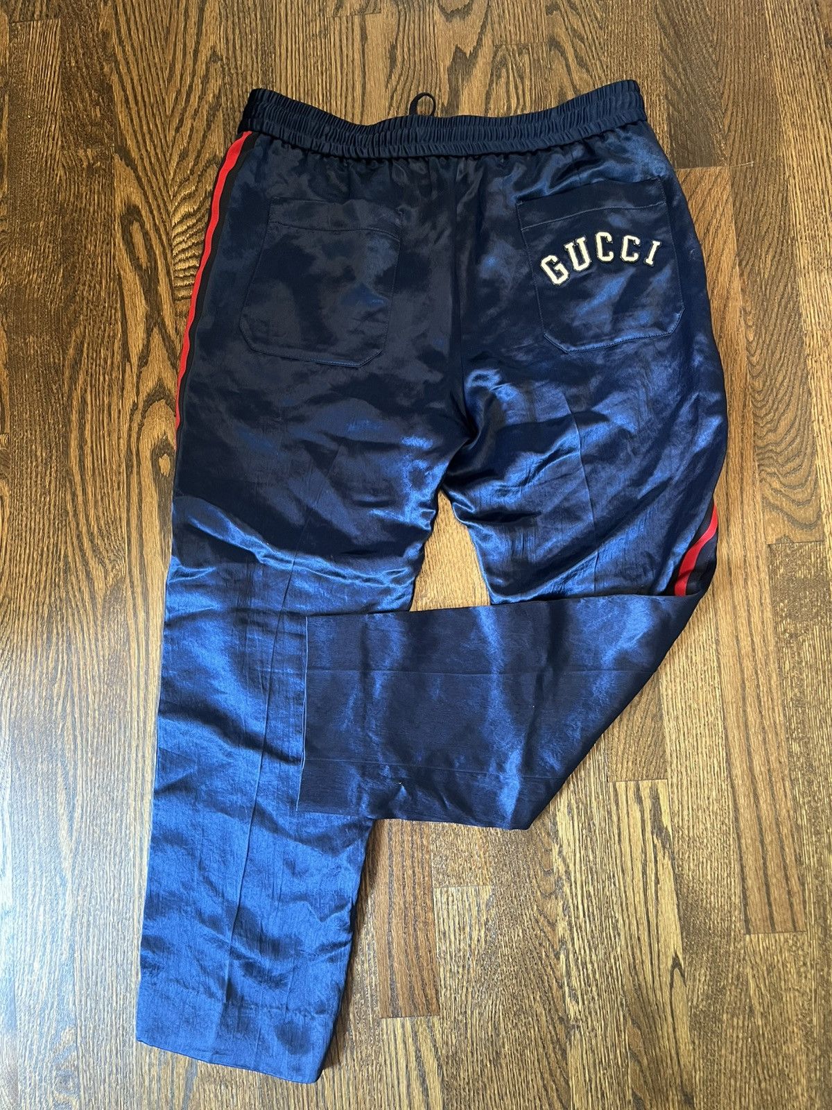 Gucci MLB x Gucci Yankees Silk Pants Size US 32 / EU 48 - 3 Thumbnail
