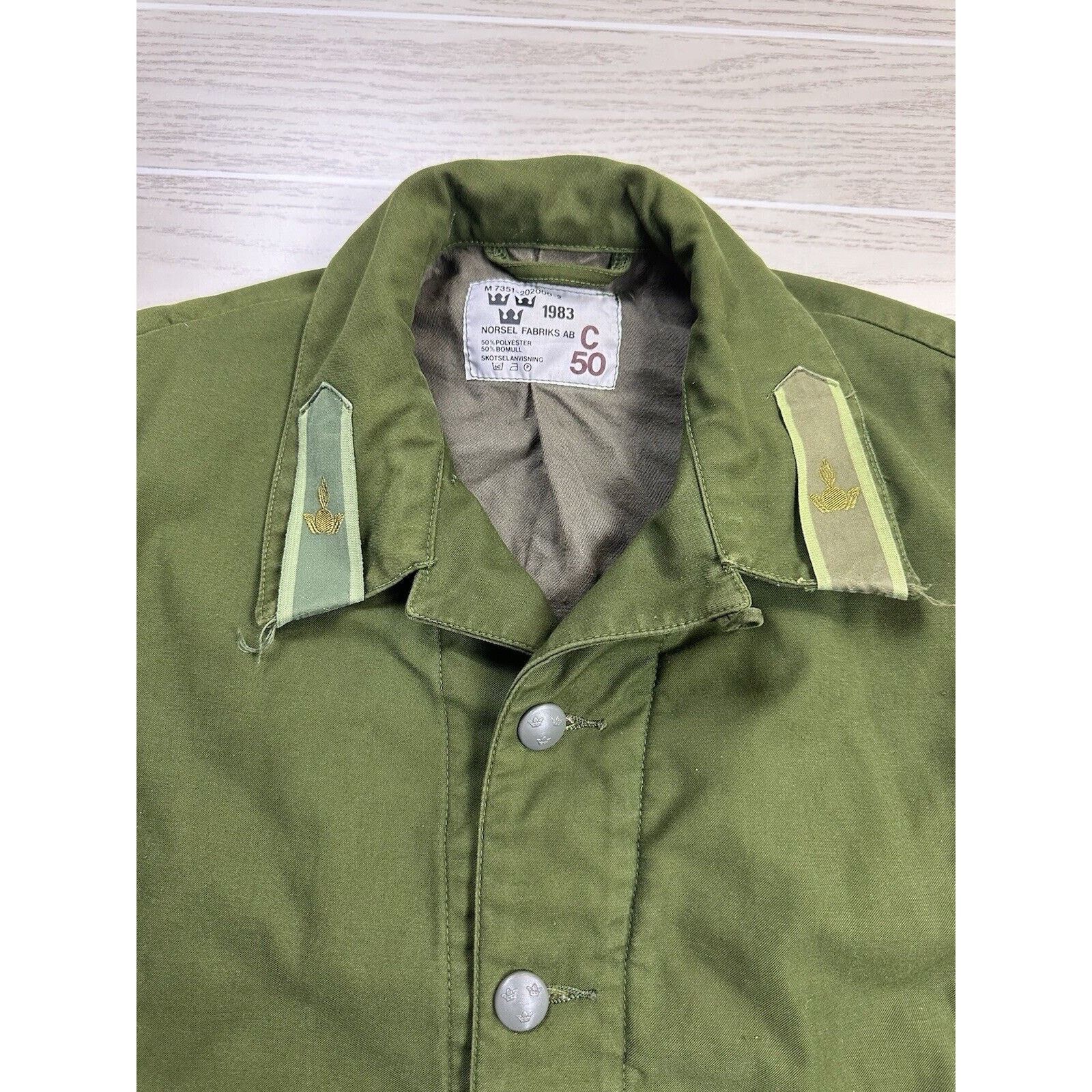 Vintage Vintage 70s M59 Swedish C50 Jacket Size US L / EU 52-54 / 3 - 5 Thumbnail