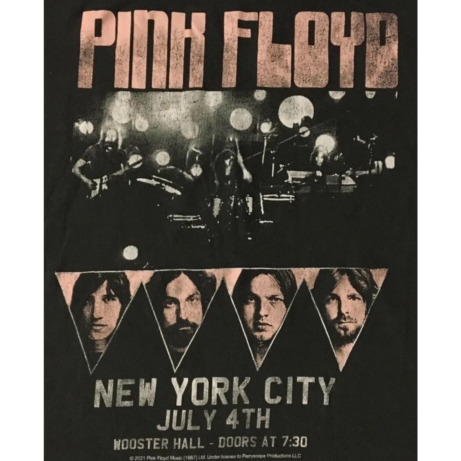 H&M VINTAGE Pink Floyd NYC Faded Oversized Shirt 3X Boxy Band Concert Rock Punk Retro Grunge Size XXL / US 16-18 / IT 52-54 - 2 Thumbnail