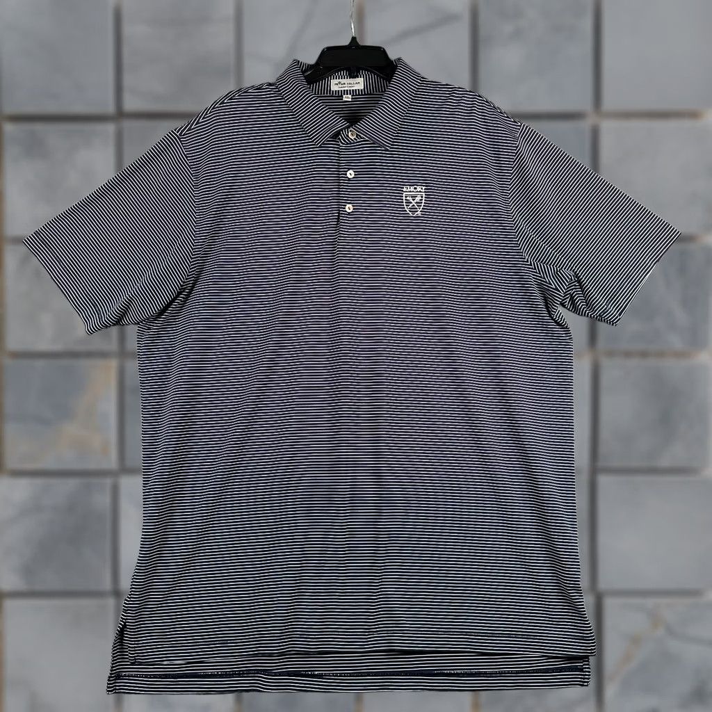 Peter Millar Peter Millar Shirt Mens 2XL Striped Summer Comfort Emory University Size US XXL / EU 58 / 5 - 1 Thumbnail