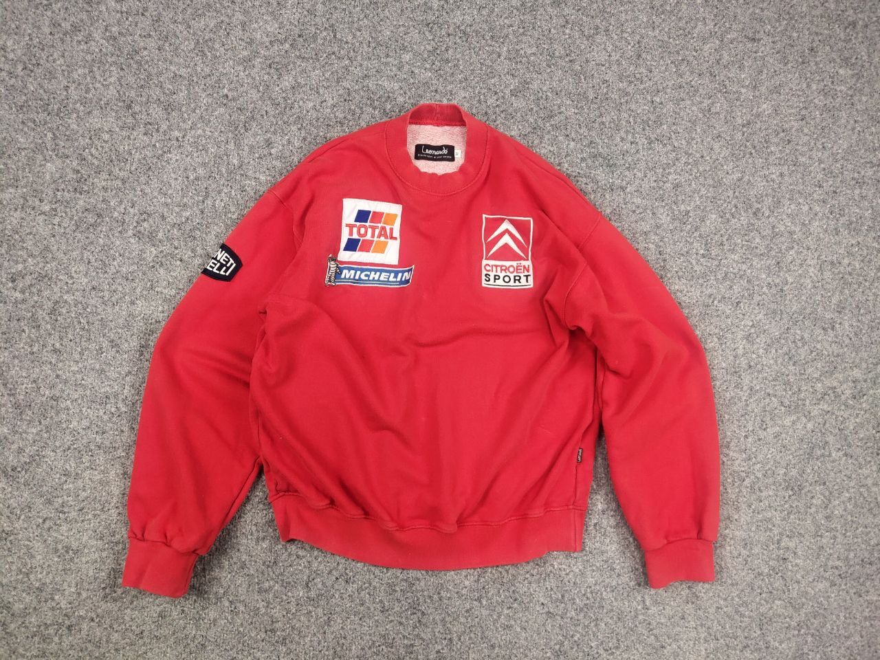 Vintage Vintage 90's Citroen Sport Total Team racing red Sweatshirt Size US S / EU 44-46 / 1 - 10 Thumbnail