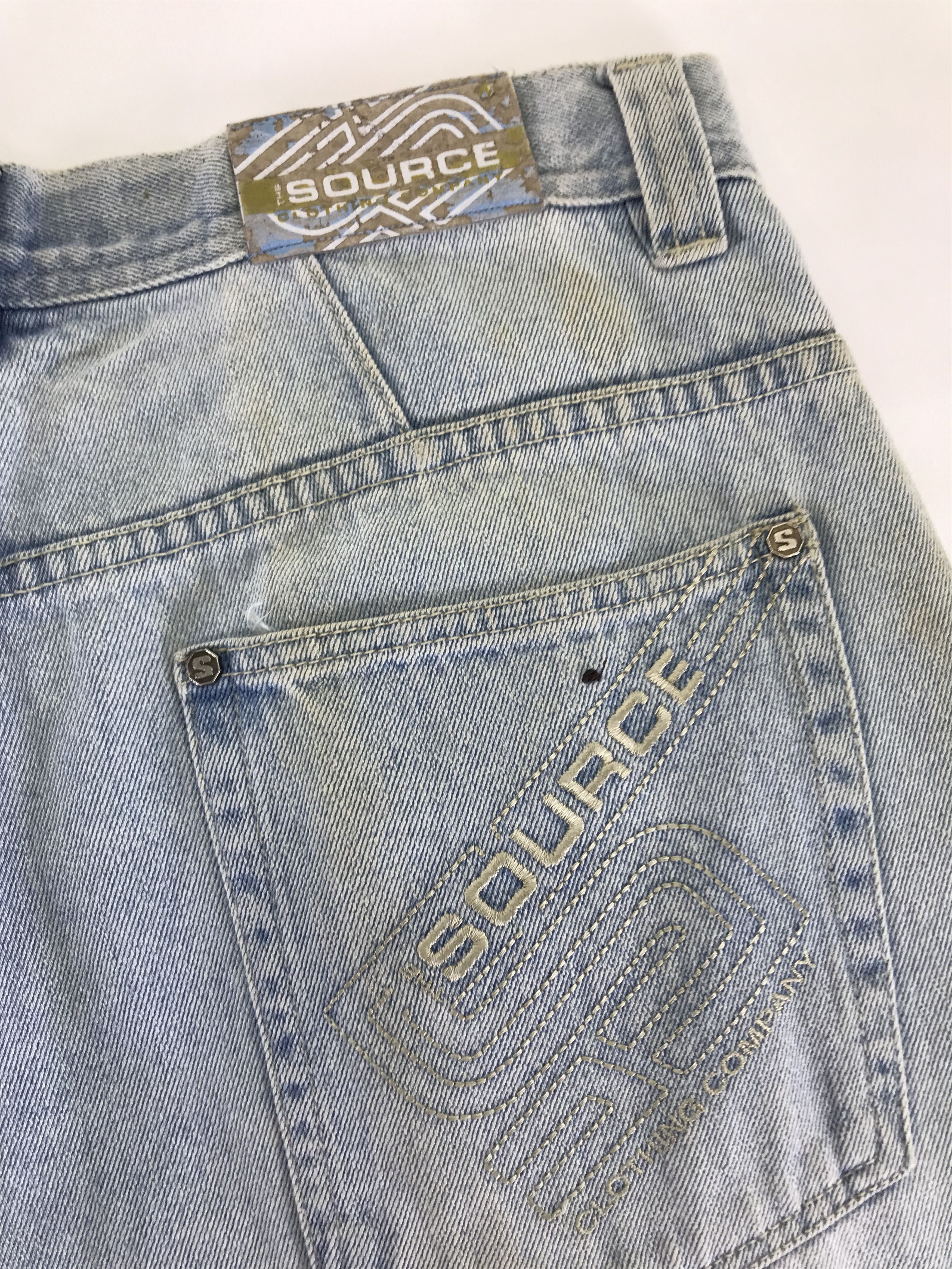 Japanese Brand Vintage Source DNM Patched Wide Baggy Jeans Size US 34 / EU 50 - 11 Thumbnail