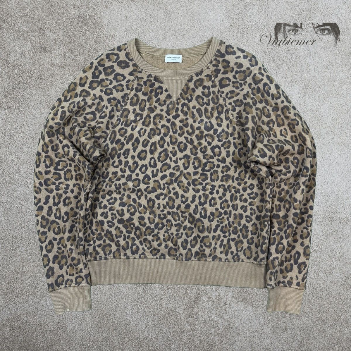 Saint Laurent Paris Saint Laurent Paris leopard print crewneck Size US M / EU 48-50 / 2 - 1 Thumbnail