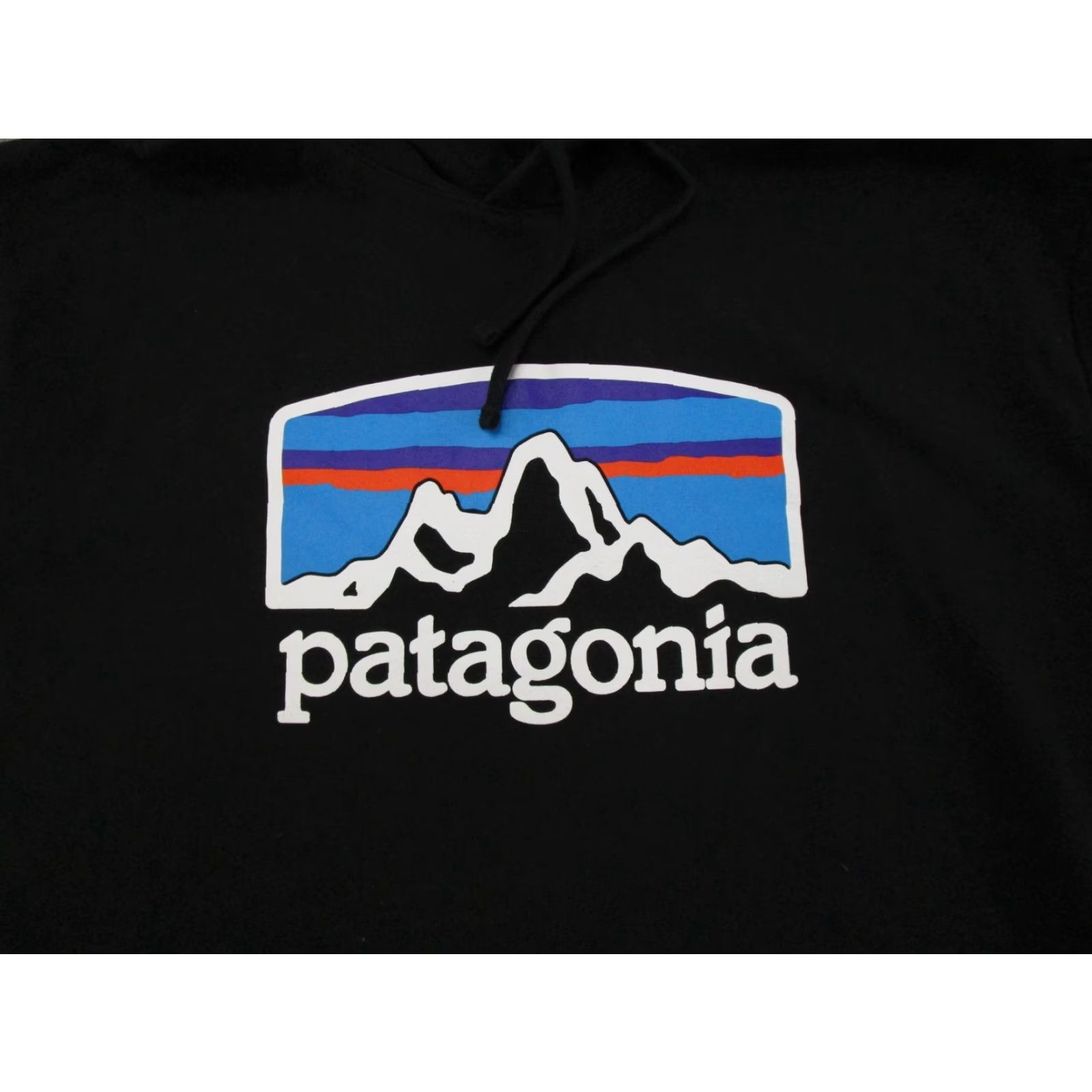 Patagonia Patagonia Hoodie Men L Black Logo Uprisal Fitz Roy Horizons Pullover Hooded Crew Neck Fleece Cotton Polyester Size US L / EU 52-54 / 3 - 2 Thumbnail