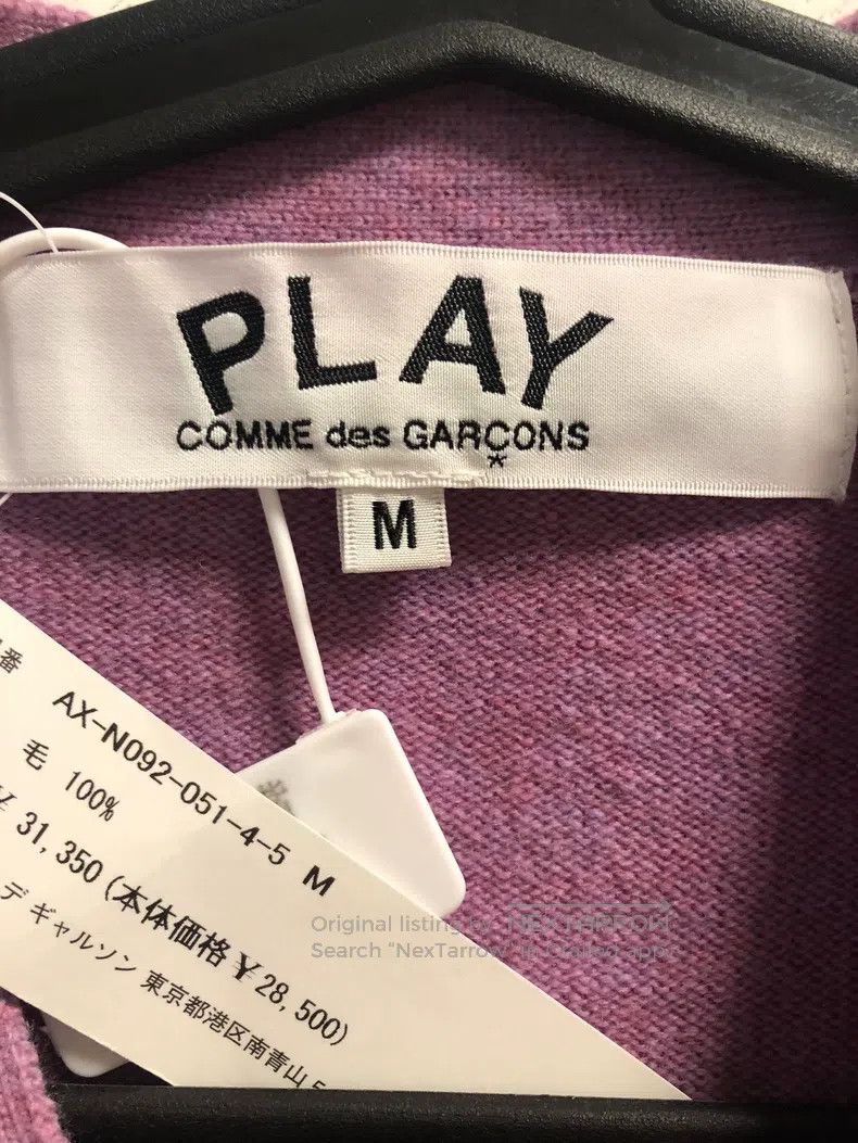 Comme des Garcons Comme Des Garcons V-neck Logo on Sleeve Cardigan Jacket Size M / US 6-8 / IT 42-44 - 4 Thumbnail