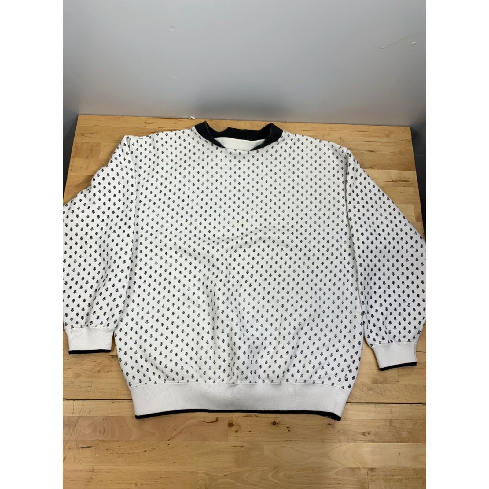 Vintage VINTAGE VTG 90s Pasta Sweater White Size M #1983 Size M / US 6-8 / IT 42-44 - 3 Thumbnail