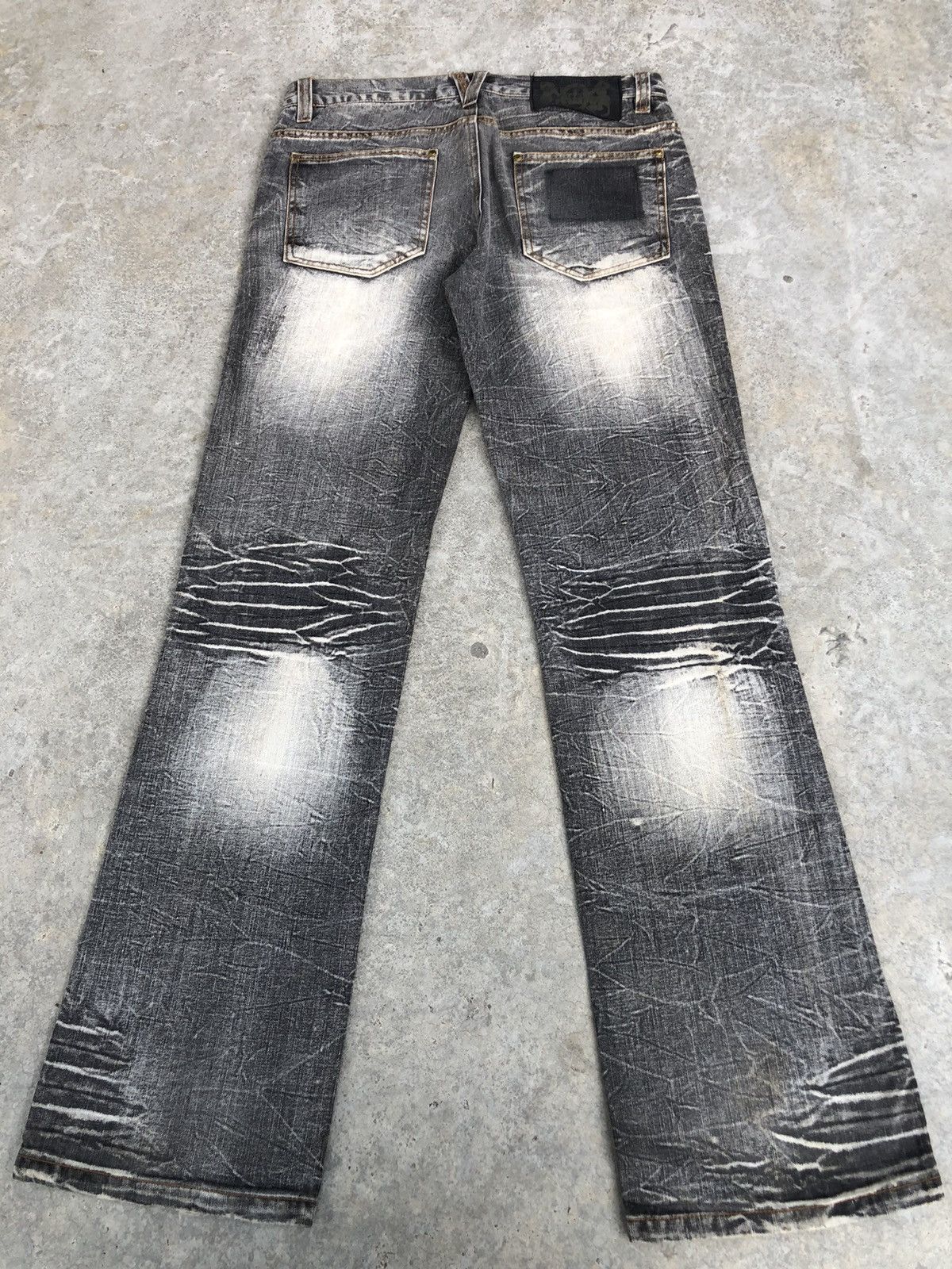 If Six Was Nine Japanese Lowbox Flared Jeans Distressed Size US 32 / EU 48 - 2 Thumbnail