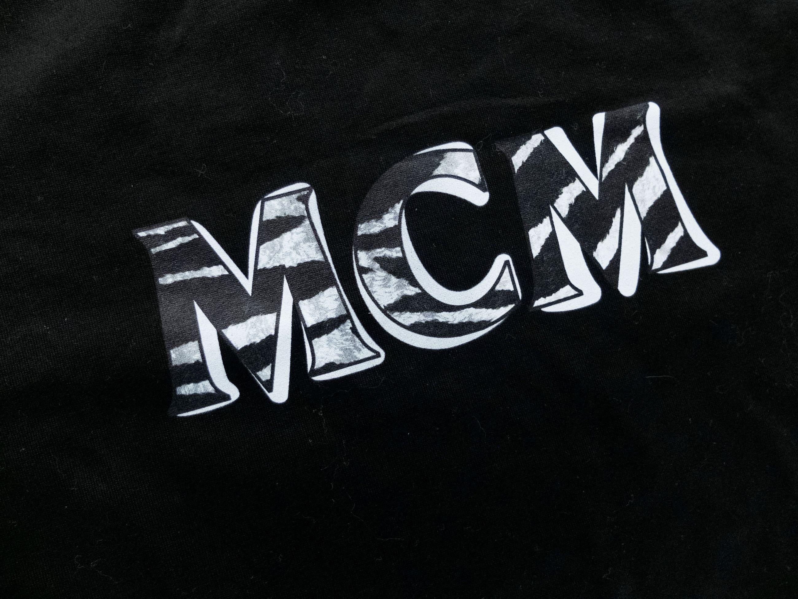 MCM MCM black striped logo print cotton crewneck t-shirt Medium Size US M / EU 48-50 / 2 - 8 Thumbnail