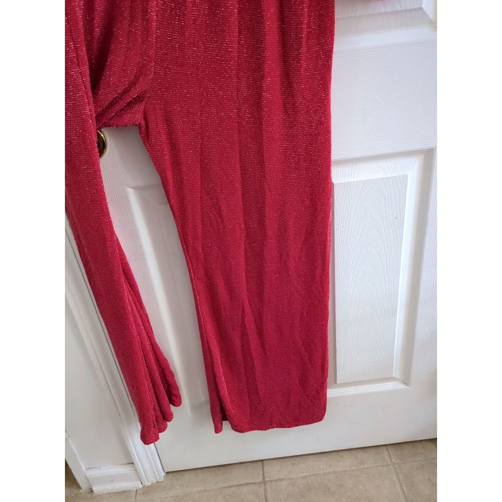 Boohoo Boohoo Maternity Jumpsuit V-Neck Satin Balloon Sleeve 12 Orange NWT Long Sleeve Formal Size 34" / US 12 / IT 48 - 5 Thumbnail
