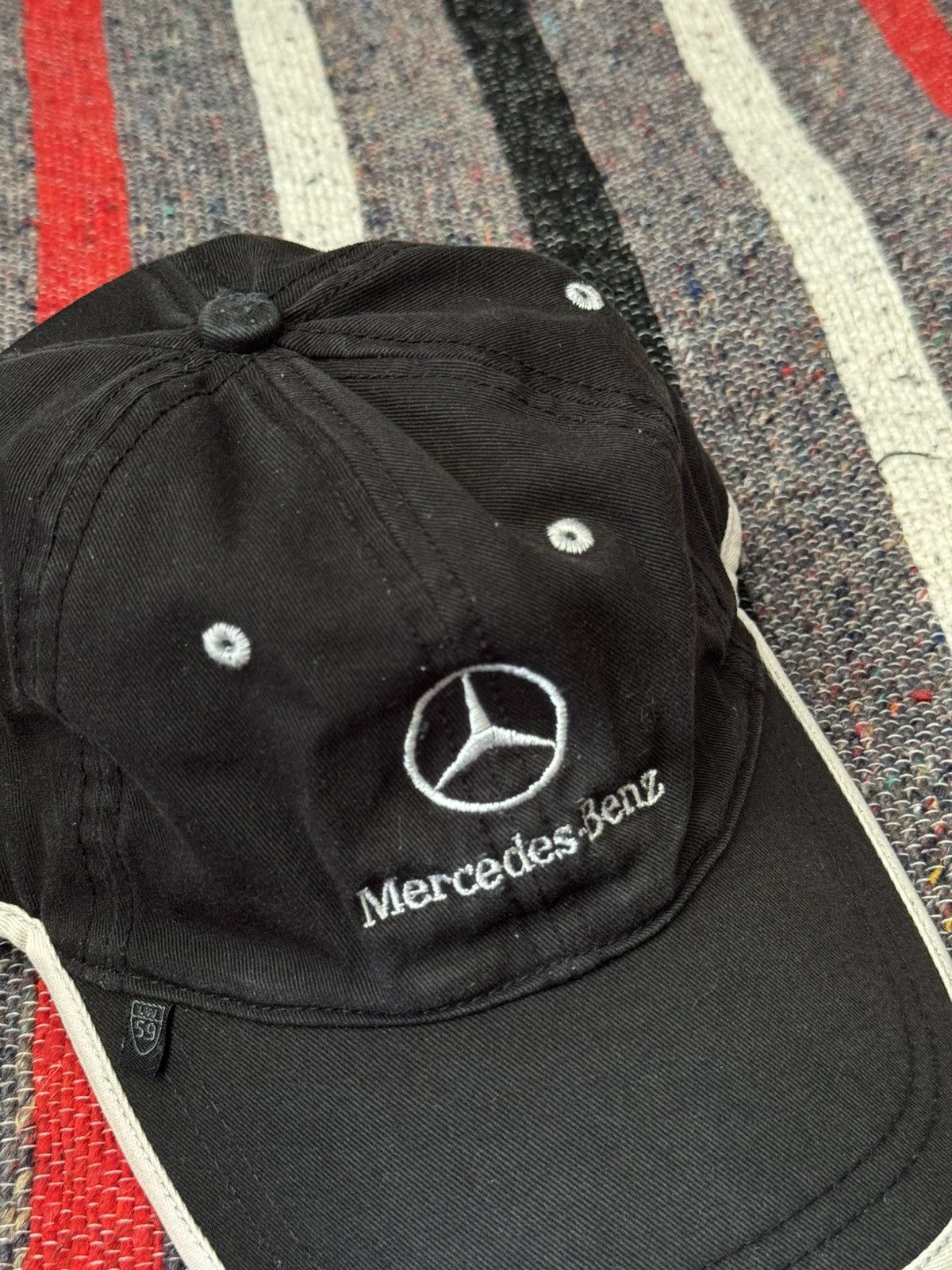 Mercedes-Benz Vintage 00’s Mercedes Benz y2k Racing Faded Hat Size ONE SIZE - 3 Thumbnail