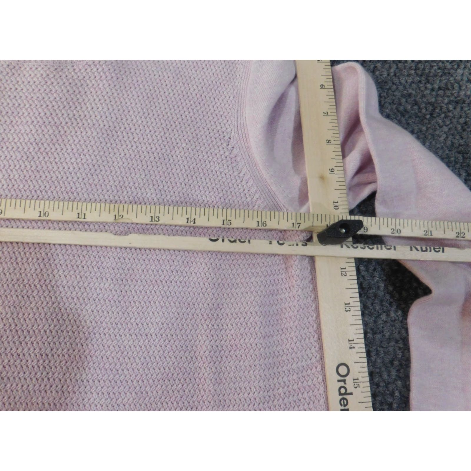 Loft LOFT Purple Knit Pullover Womens Cotton Rayon Loft Sweater Large Casual Crew Neck Long Sleeve Rib Knit Solid Size L / US 10 / IT 46 - 6 Thumbnail