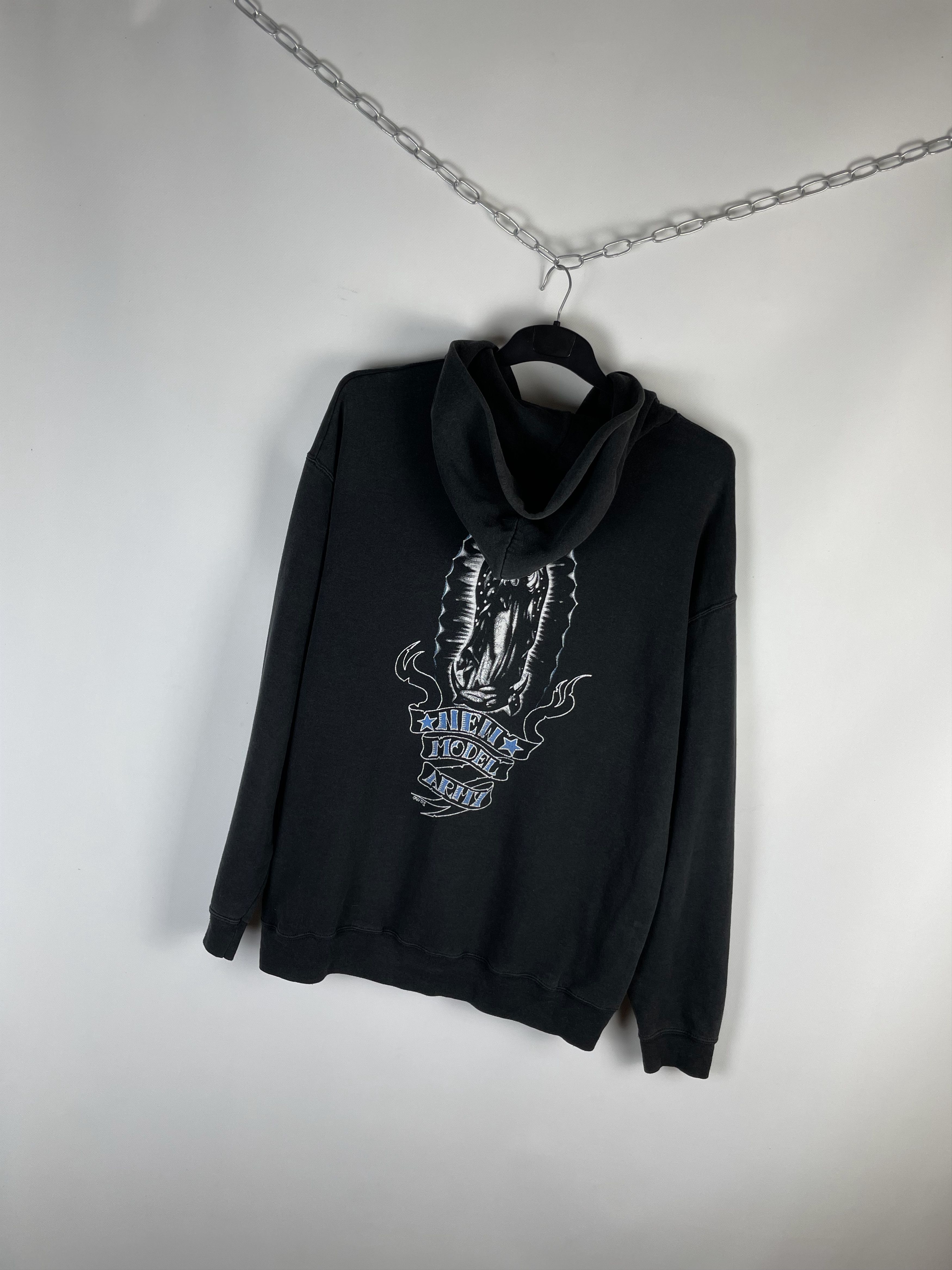 Band Tees × Vintage VTG Distress NEW MODEL ARMY World Tour 2003 Hoodies Size US XL / EU 56 / 4 - 2 Thumbnail