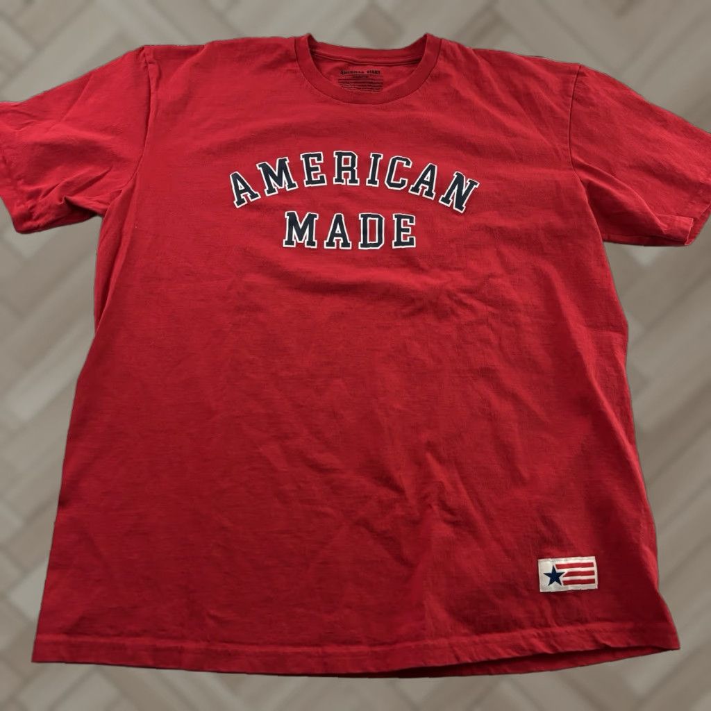 Vintage American Giant T-Shirt Mens 2XL Red Short Sleeve Shirt Size US XXL / EU 58 / 5 - 1 Thumbnail