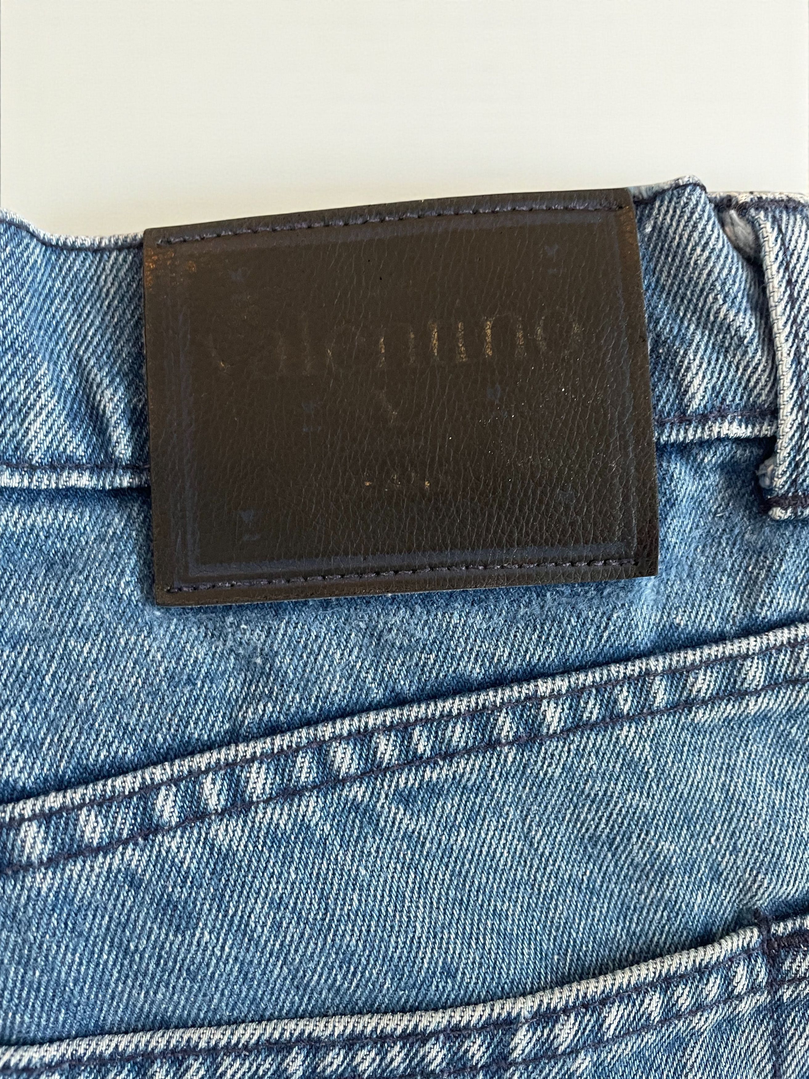 Valentino Vintage 90s Valentino Blue Jeans 38 XXL Size US 38 / EU 54 - 7 Thumbnail