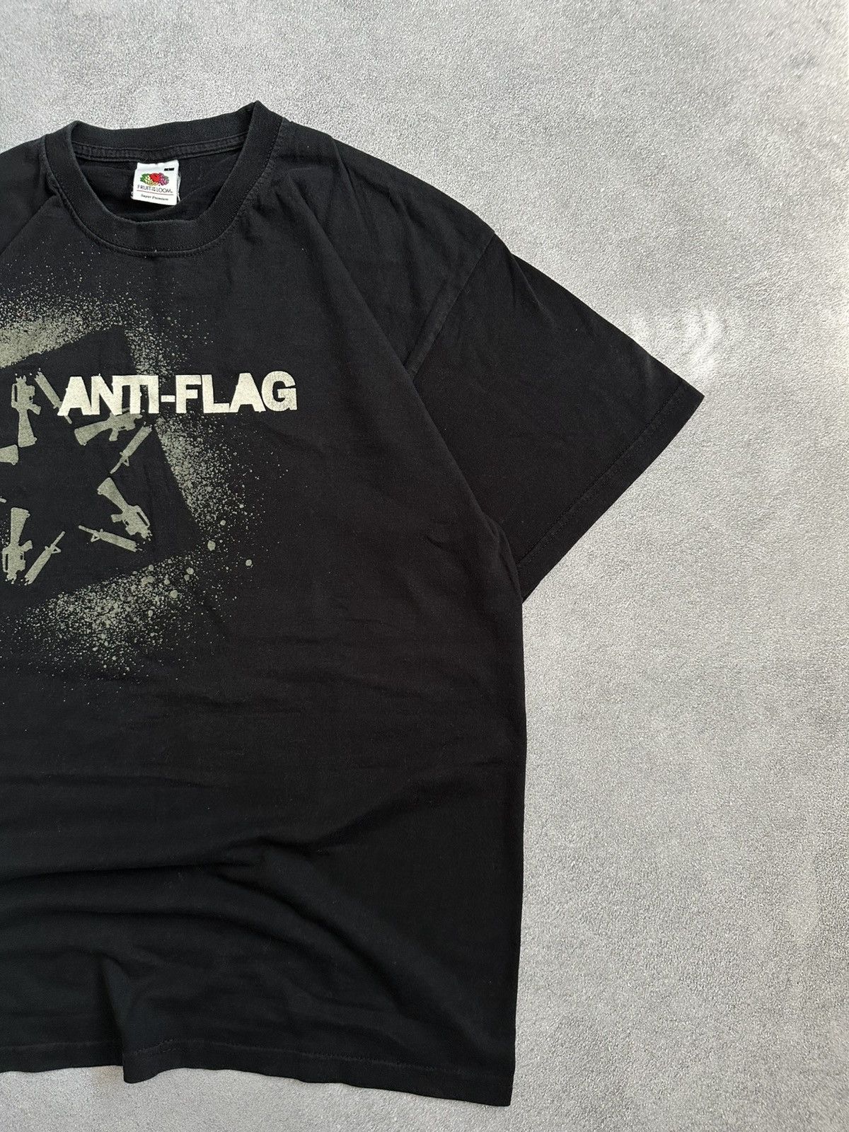 Band Tees Vintage Anti-Flag Tee Y2K Punk Band Graphic Black Shirt Size US L / EU 52-54 / 3 - 3 Thumbnail