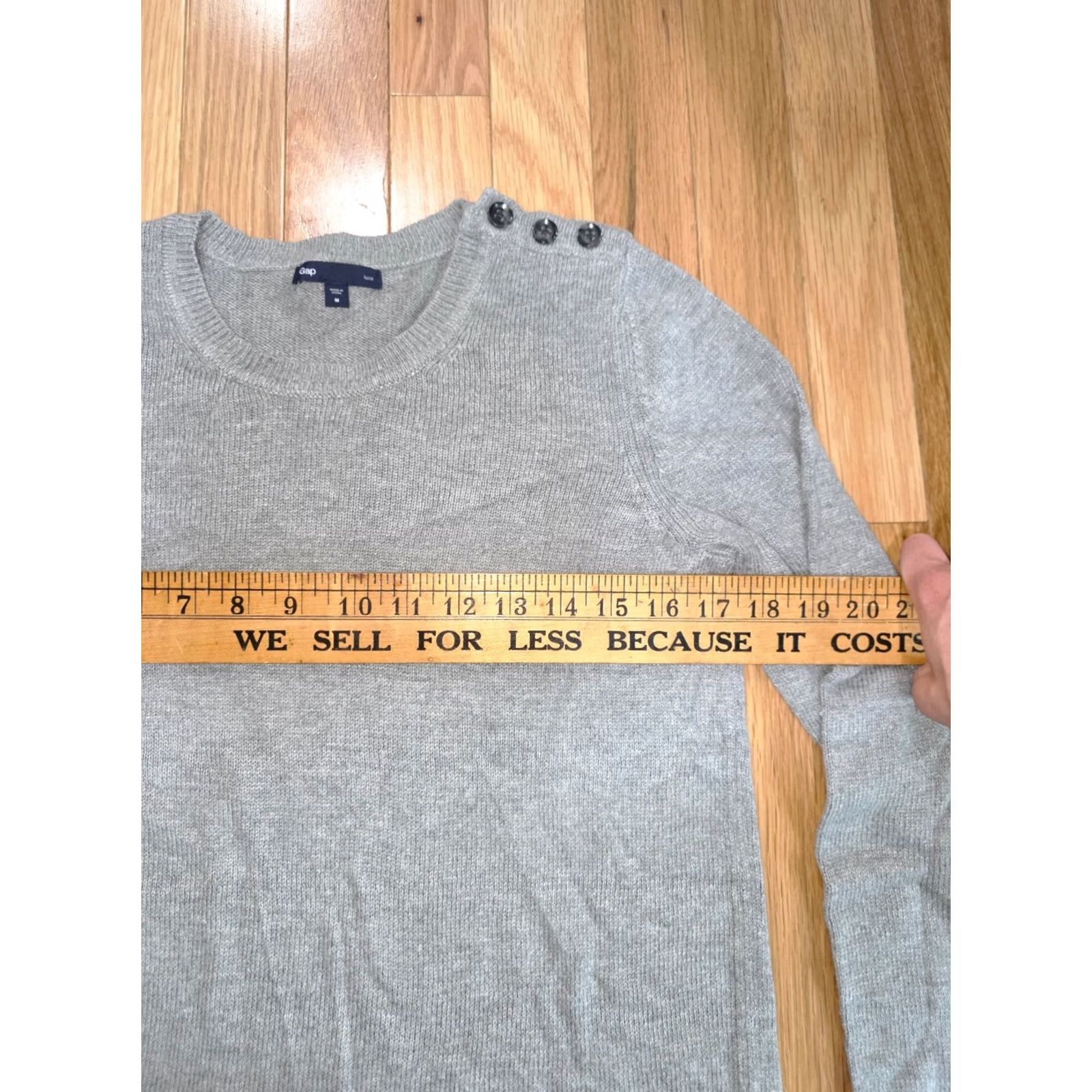 Gap Gap Luxe Pullover Sweater Women's M Gray Crew Neck Long Sleeve Knit Acrylic Size M / US 6-8 / IT 42-44 - 7 Thumbnail