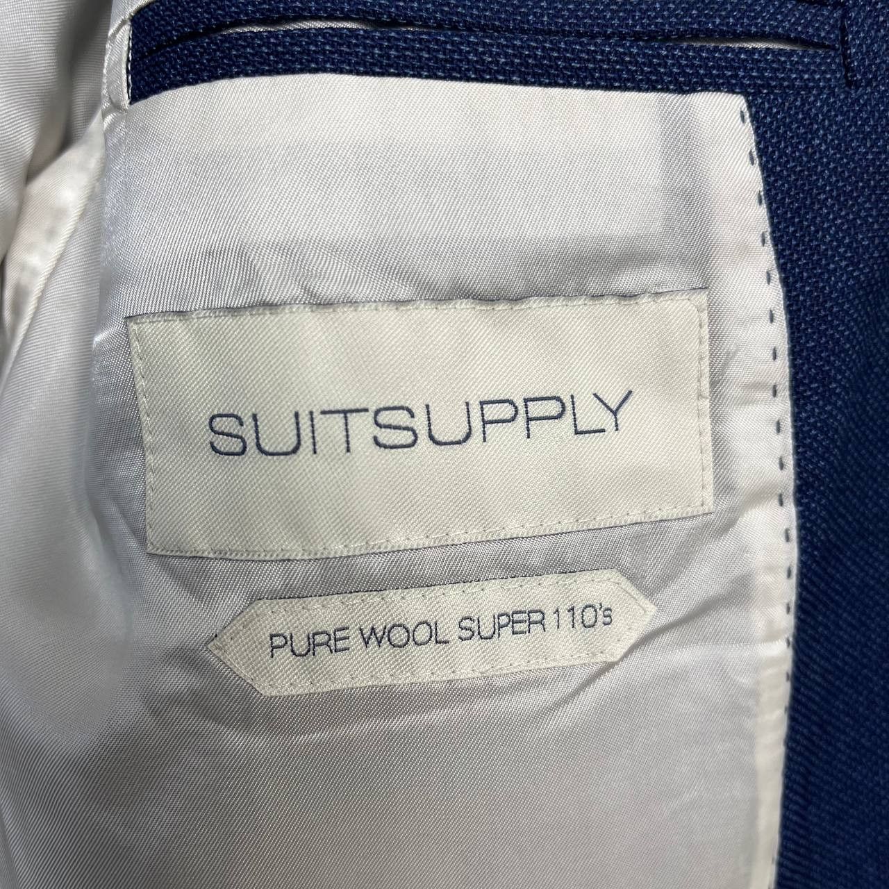 Suitsupply Suitsupply Napoli Blue Blazer Reda Super 110s Wool Mens 40 Size 40L - 5 Thumbnail