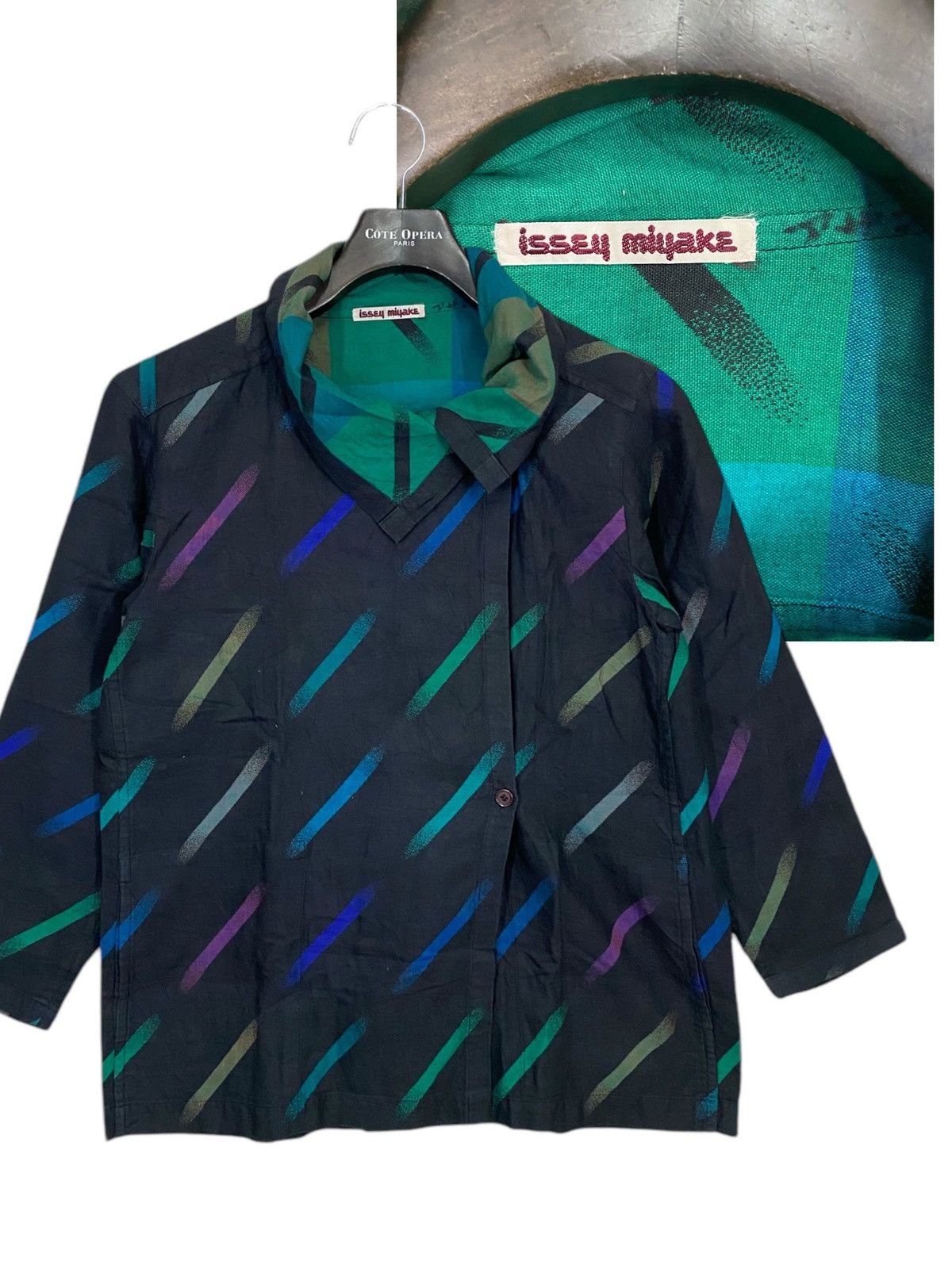Designer × Issey Miyake × Vintage Vintage 80s ISSEY MIYAKE SHIRT JAPANASE STYLE Size US M / EU 48-50 / 2 - 1 Thumbnail