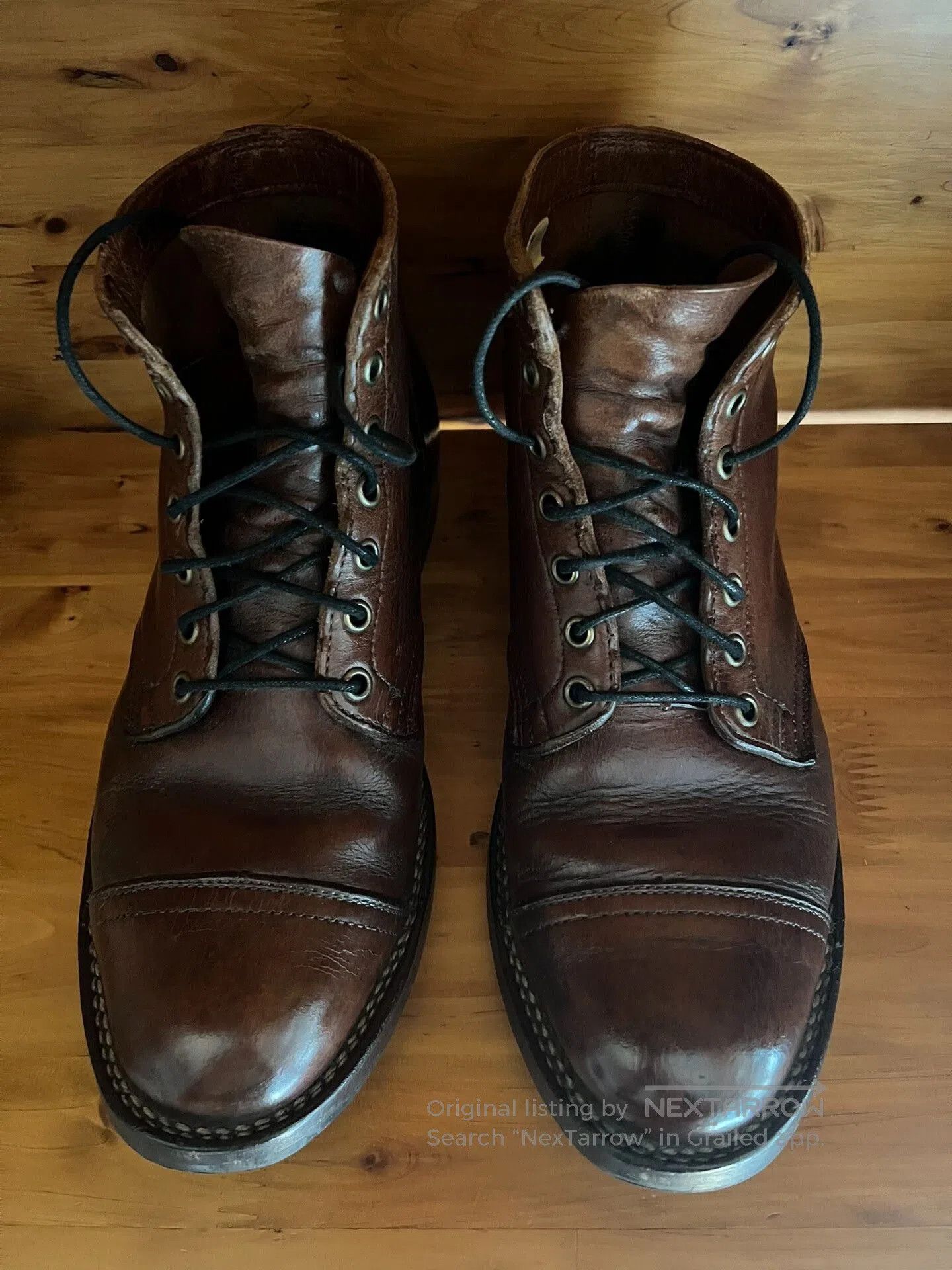 Viberg viberg 2030 caramel brown leather work boots. Size US 8.5 / EU 41-42 - 8 Thumbnail
