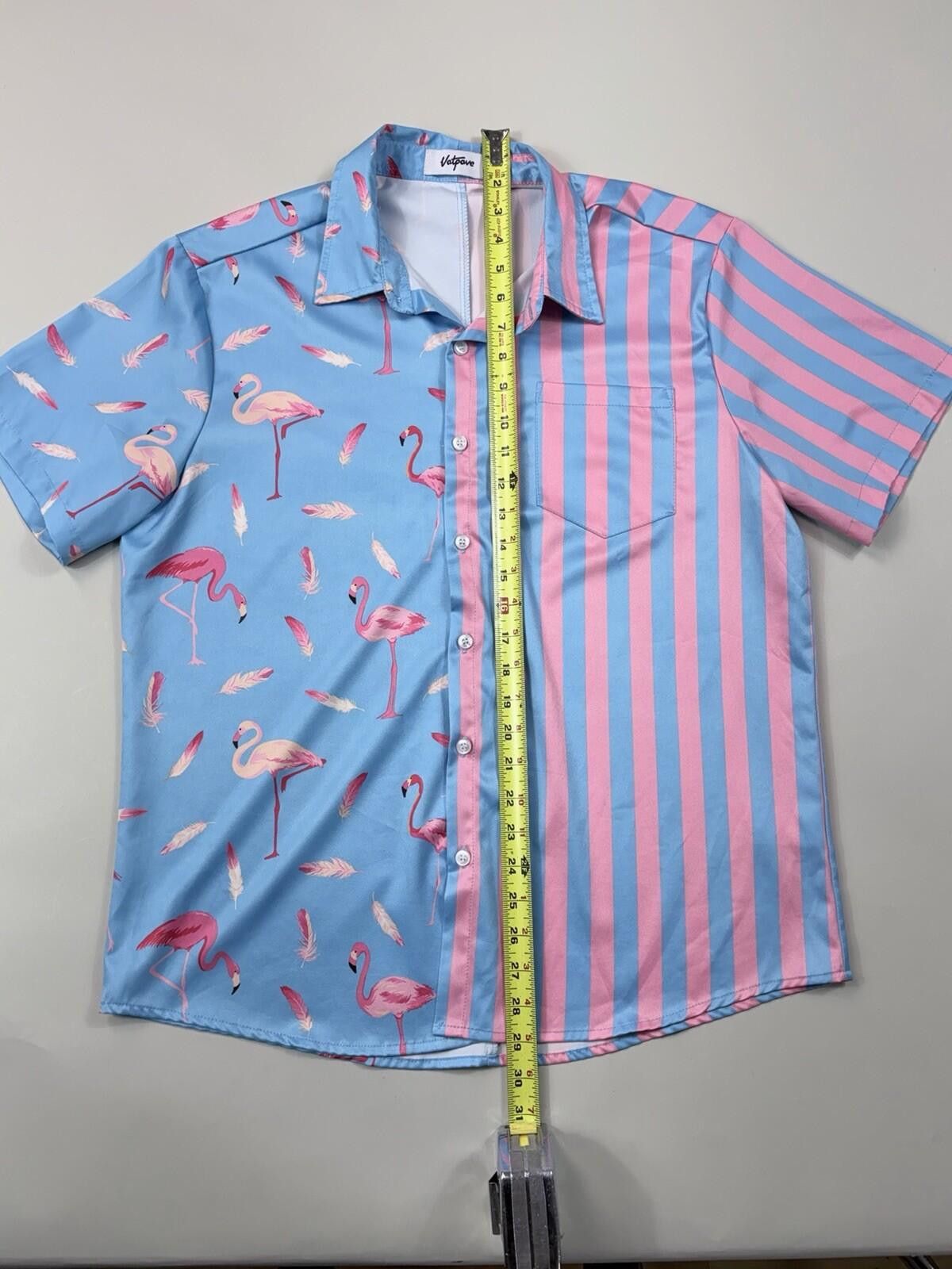 Other VATPAVE Men's Flamingo Hawaiian Shirt Size M Size US M / EU 48-50 / 2 - 6 Thumbnail