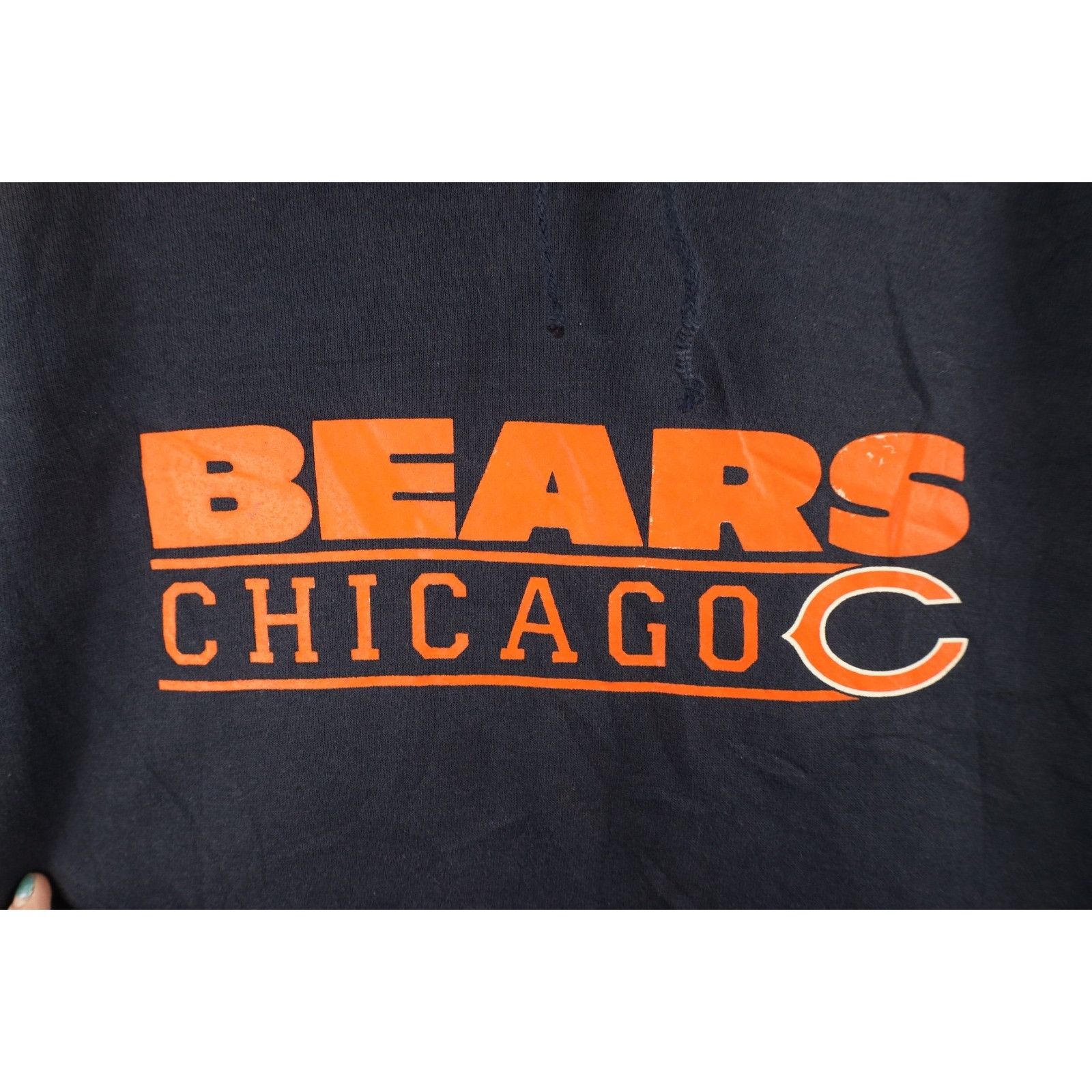 Vintage Vintage Distressed Spell Out Chicago Bears Football Hoodie Size US XXL / EU 58 / 5 - 4 Thumbnail