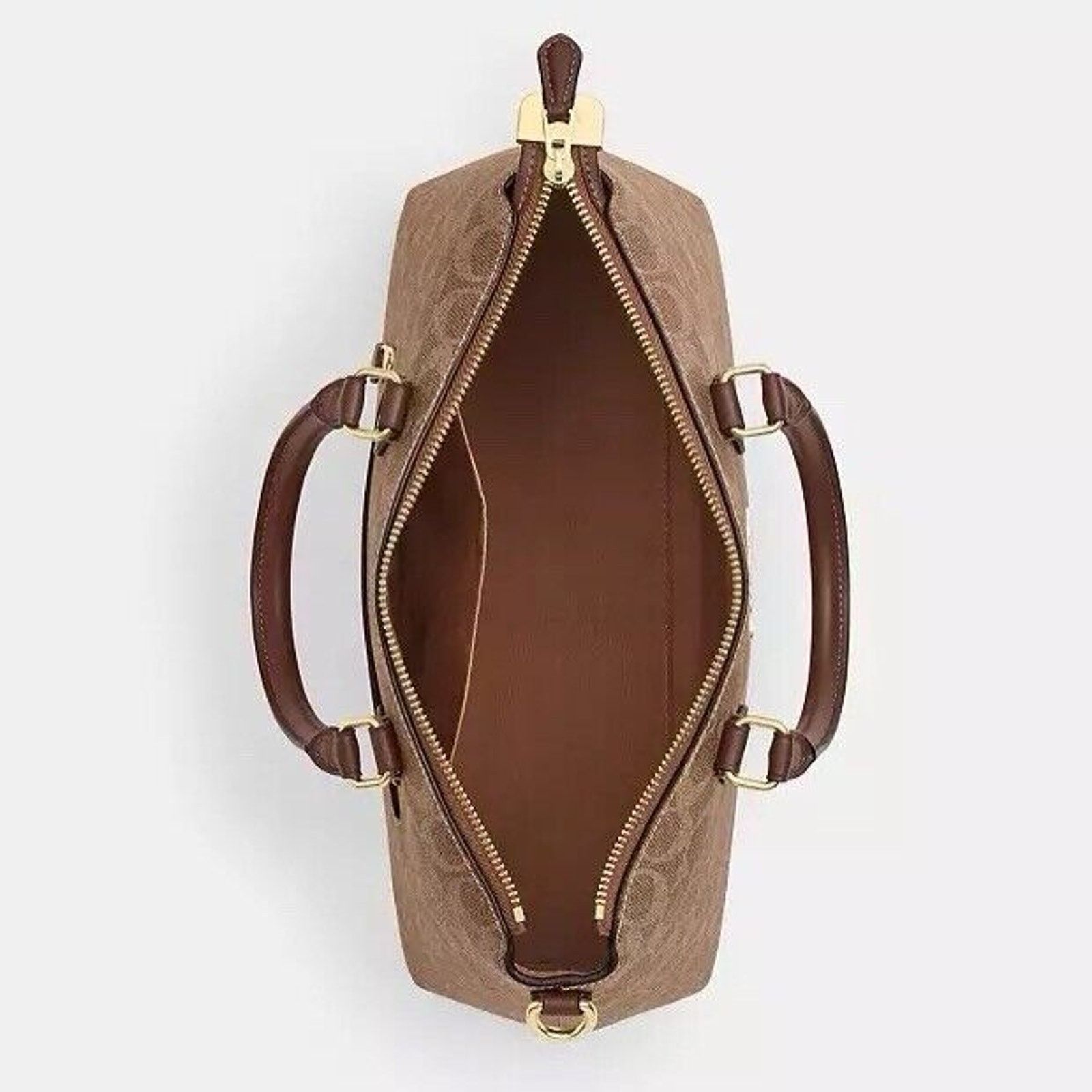 Coach NWT Coach Georgia Satchel Bag In Signature Canvas CW422 Size ONE SIZE - 9 Thumbnail